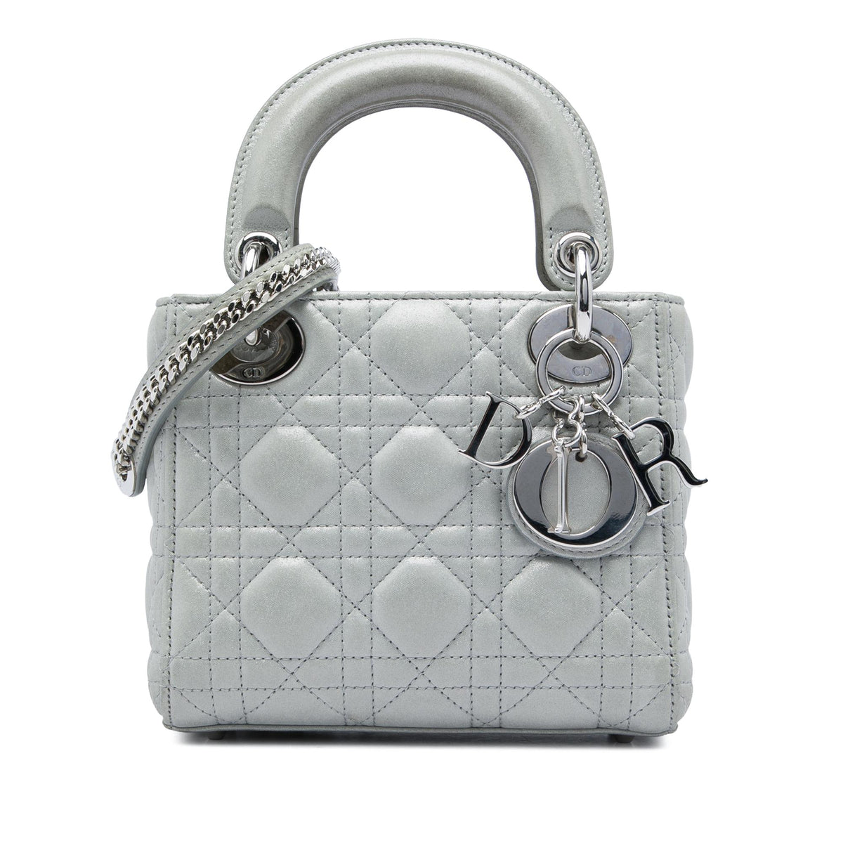Dior Mini Iridescent Lambskin Cannage Lady Dior