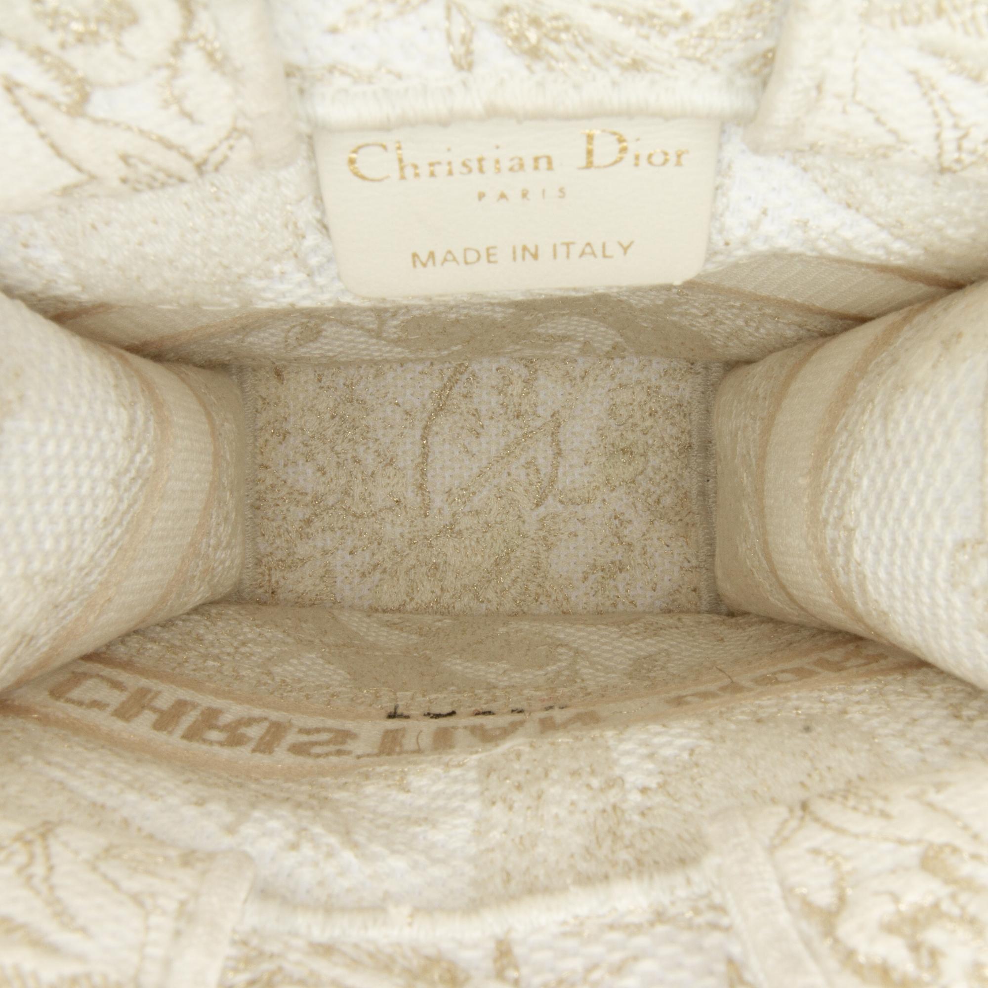 Dior Mini Jardin D'Hiver Vertical Book Tote