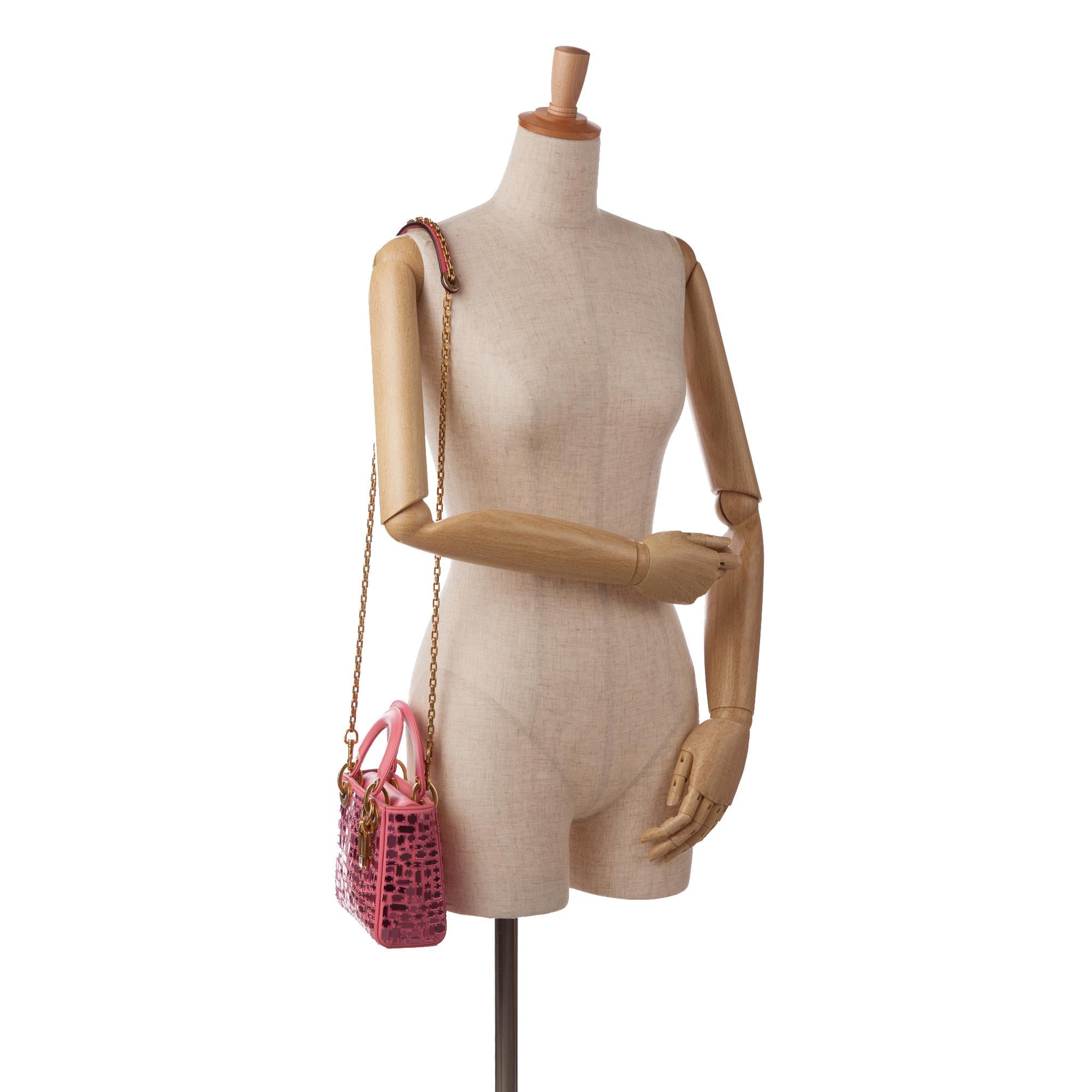 Dior Mini Lady Dior Embroidered Mosaic of Mirrors (SHG-VLVCzG)