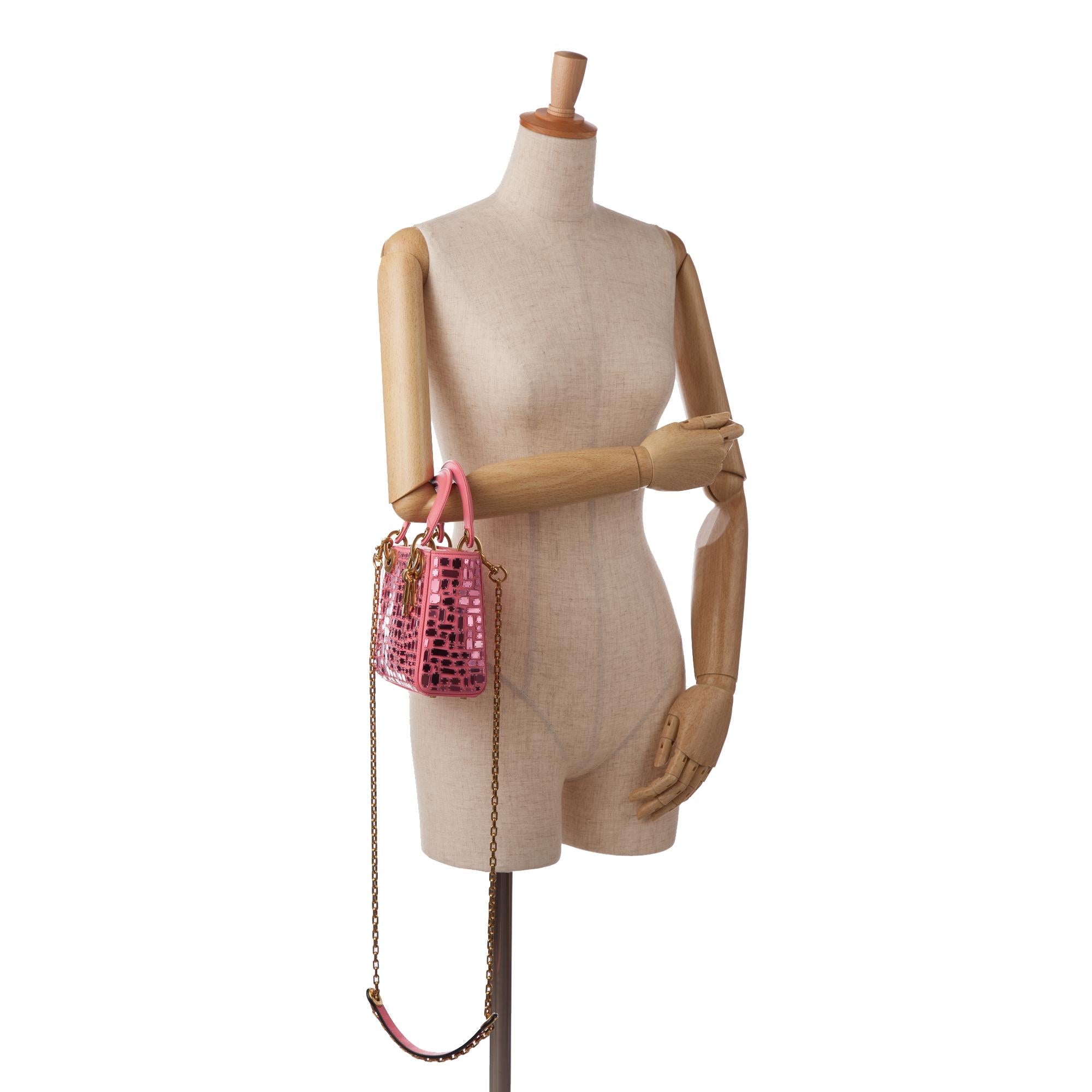 Dior Mini Lady Dior Embroidered Mosaic of Mirrors (SHG-VLVCzG)