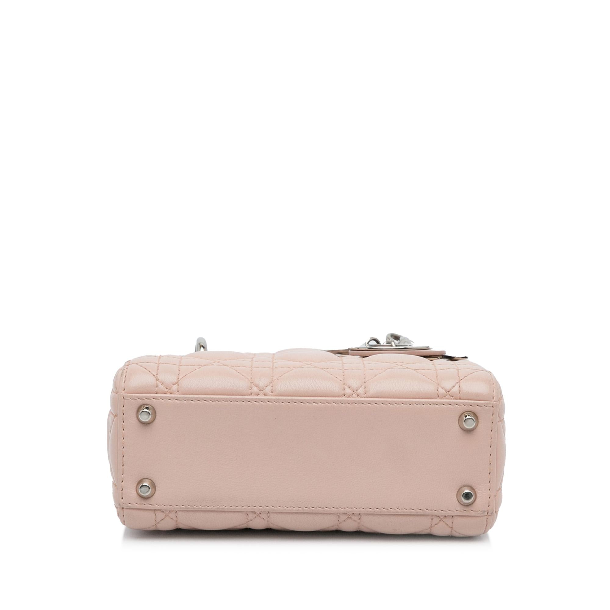 Dior Mini Lambskin Cannage Lady Dior (SHG-6R4OLG)