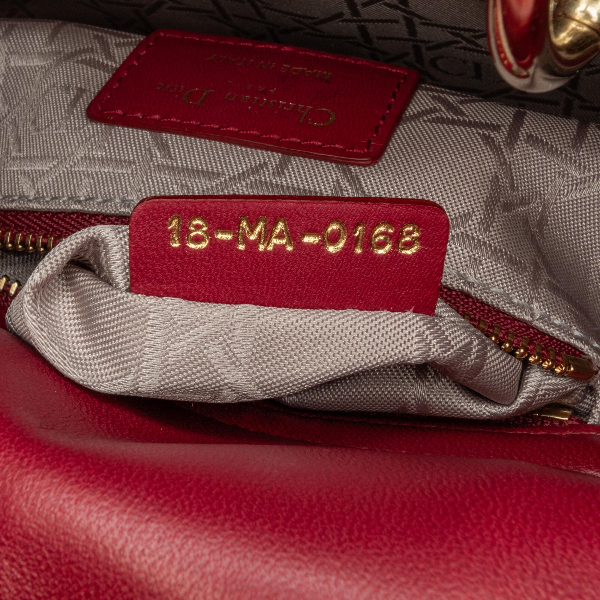 Dior Mini Lambskin Cannage Lady Dior (SHG-xICbLi)