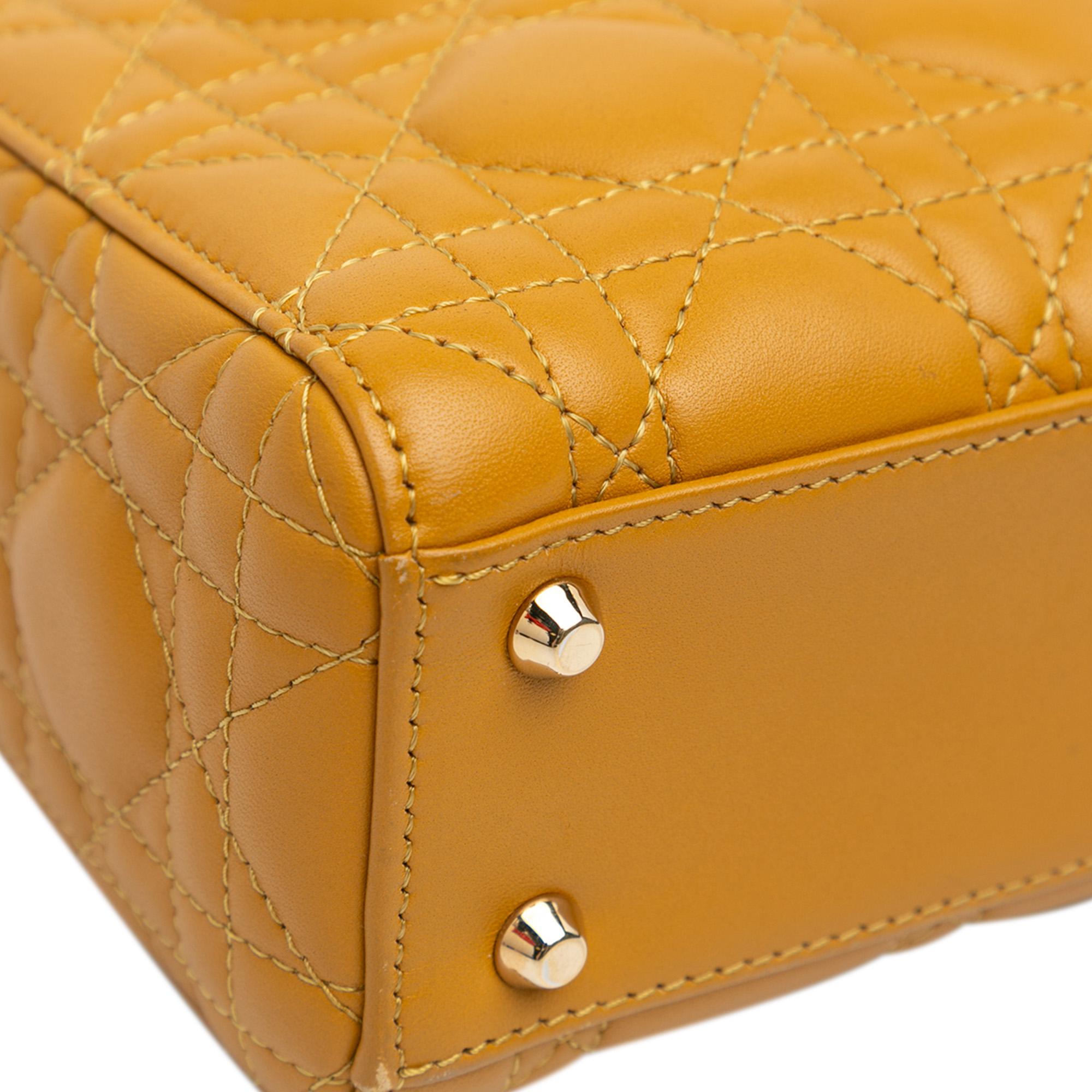 Dior Mini Lambskin Cannage Lady Dior (SHG-qxHh8g)