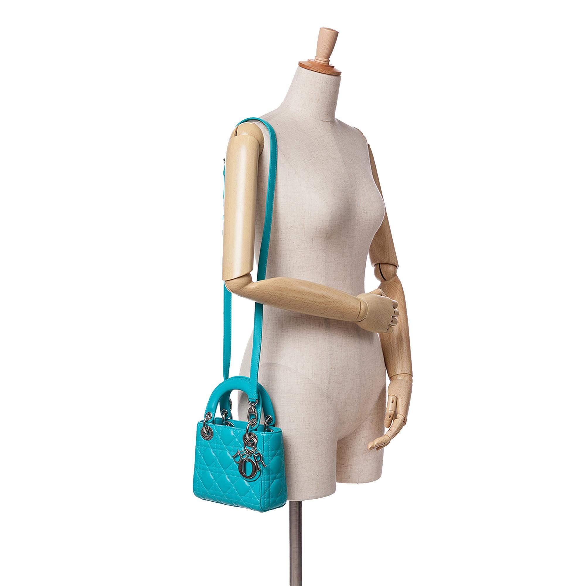 Dior Mini Lambskin Cannage Lady Dior