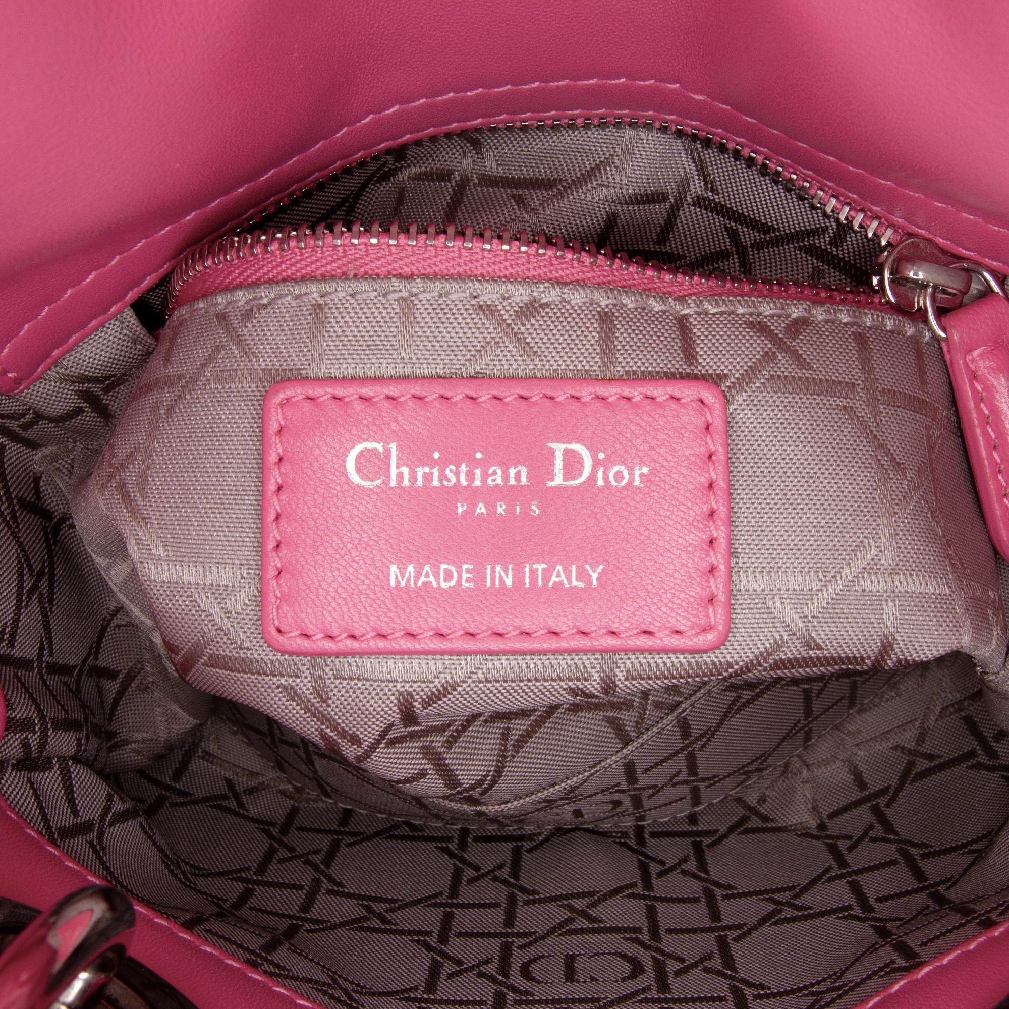 Dior Mini Lambskin Cannage Lady Dior