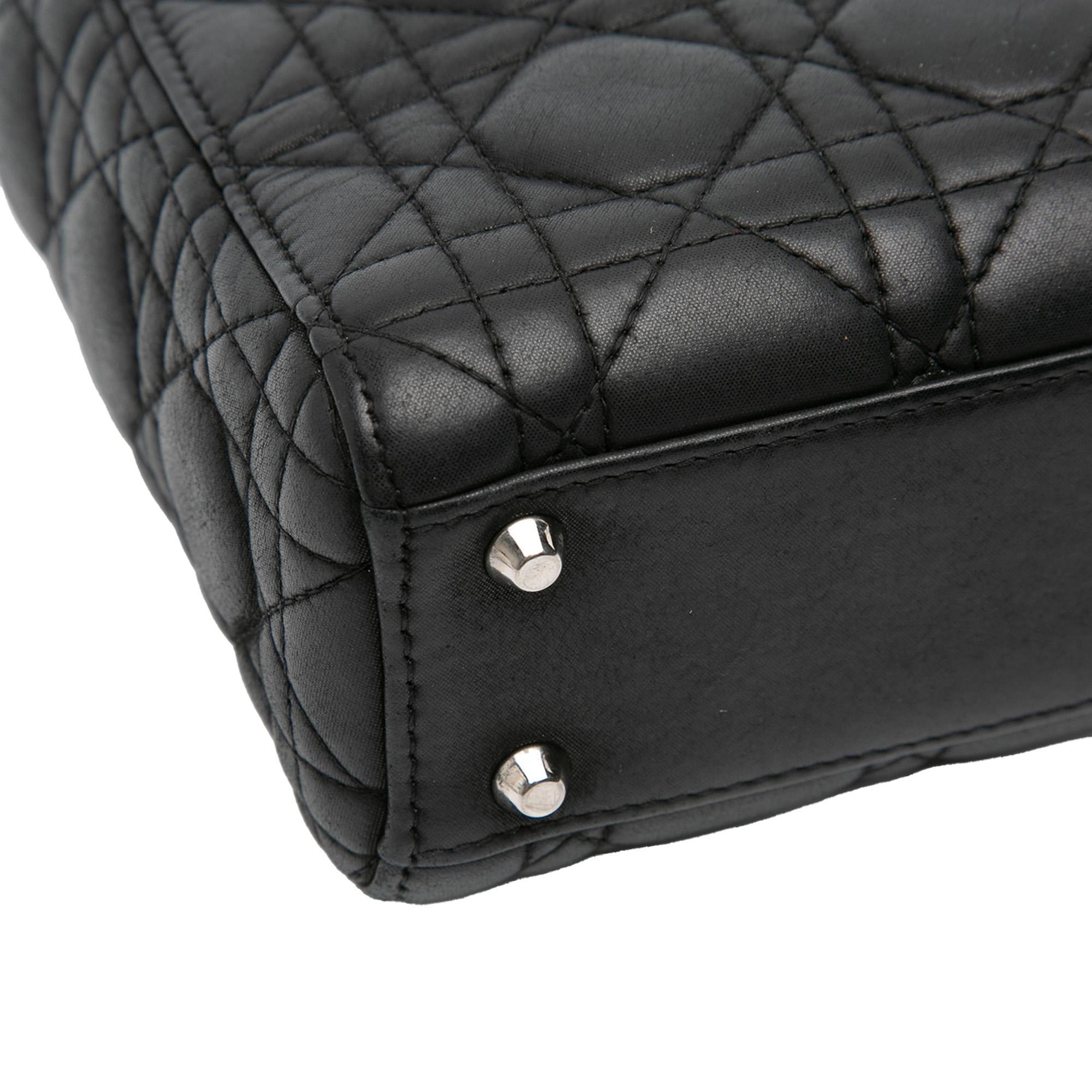Dior Mini Lambskin Cannage Lady Dior