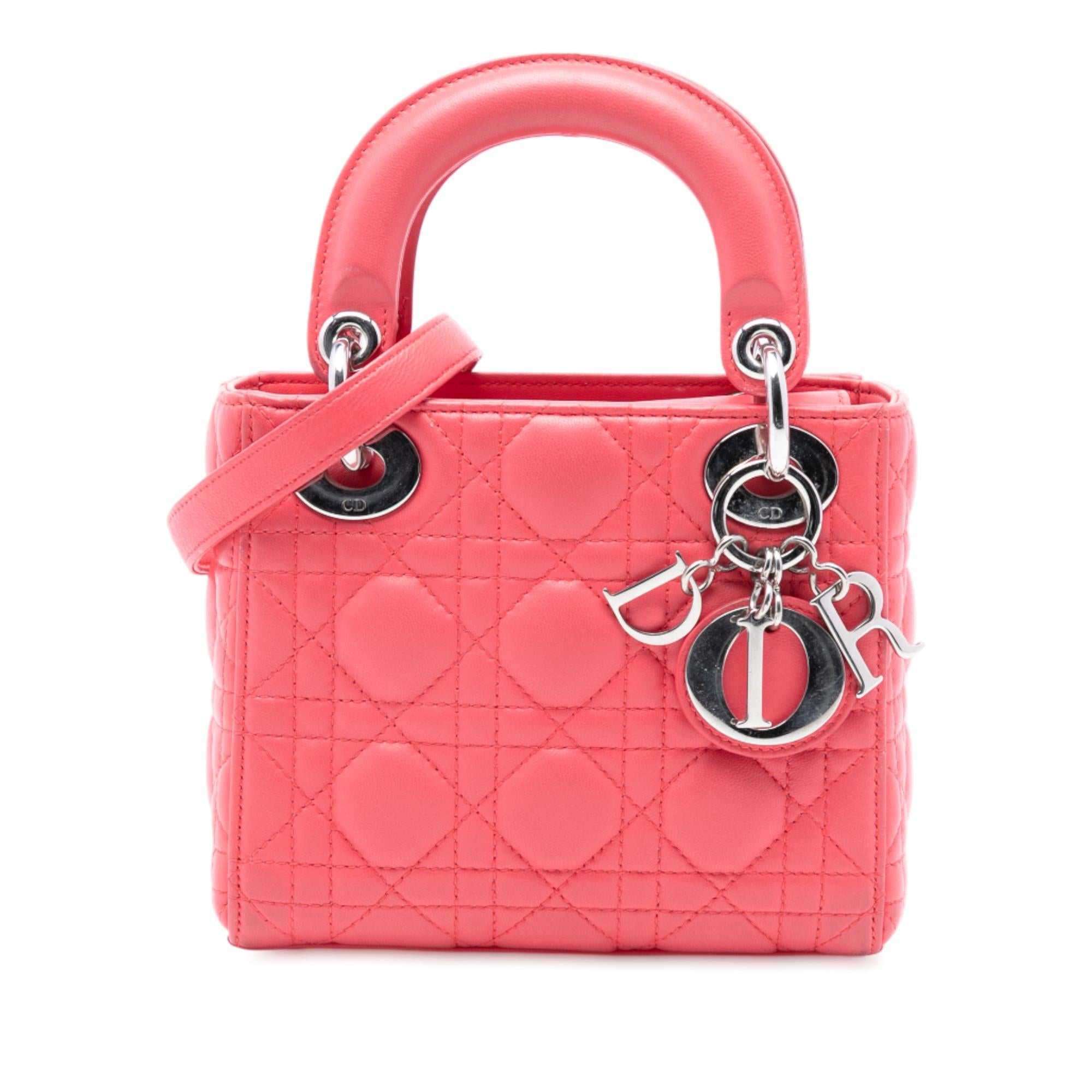 Dior Mini Lambskin Cannage Lady Dior