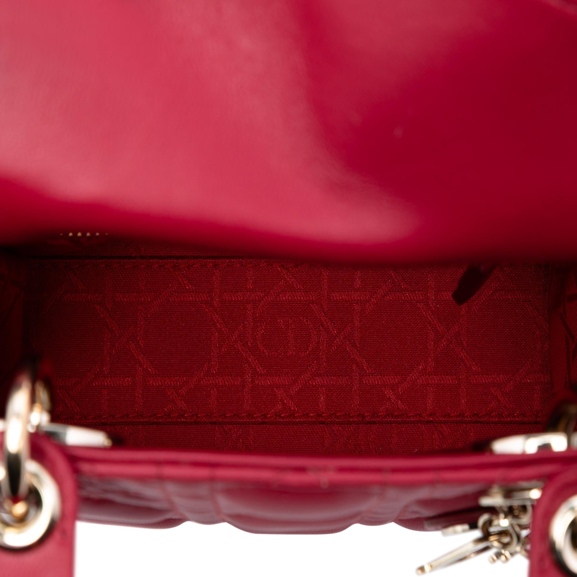 Dior Mini Lambskin Cannage Lady Dior