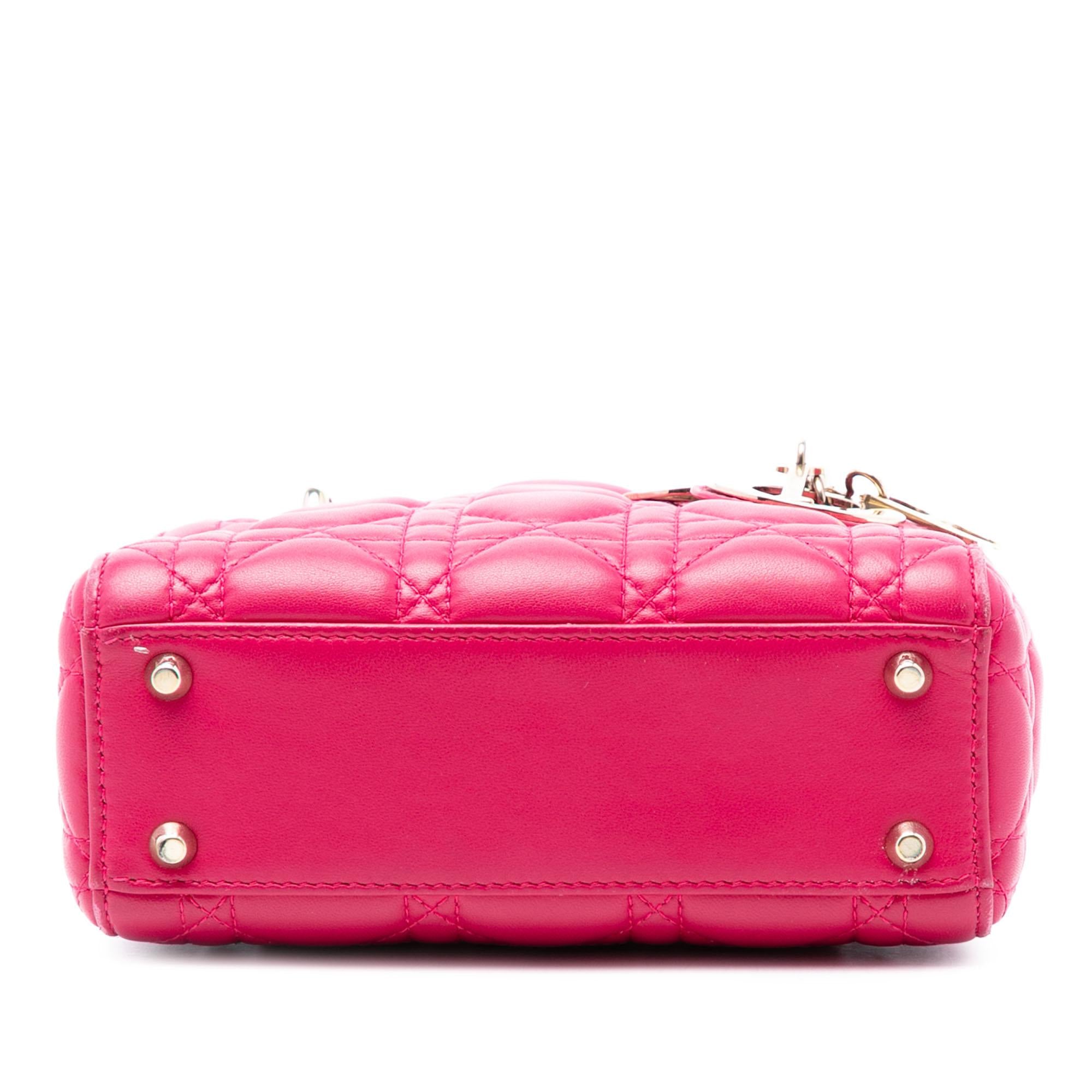 Dior Mini Lambskin Cannage Lady Dior