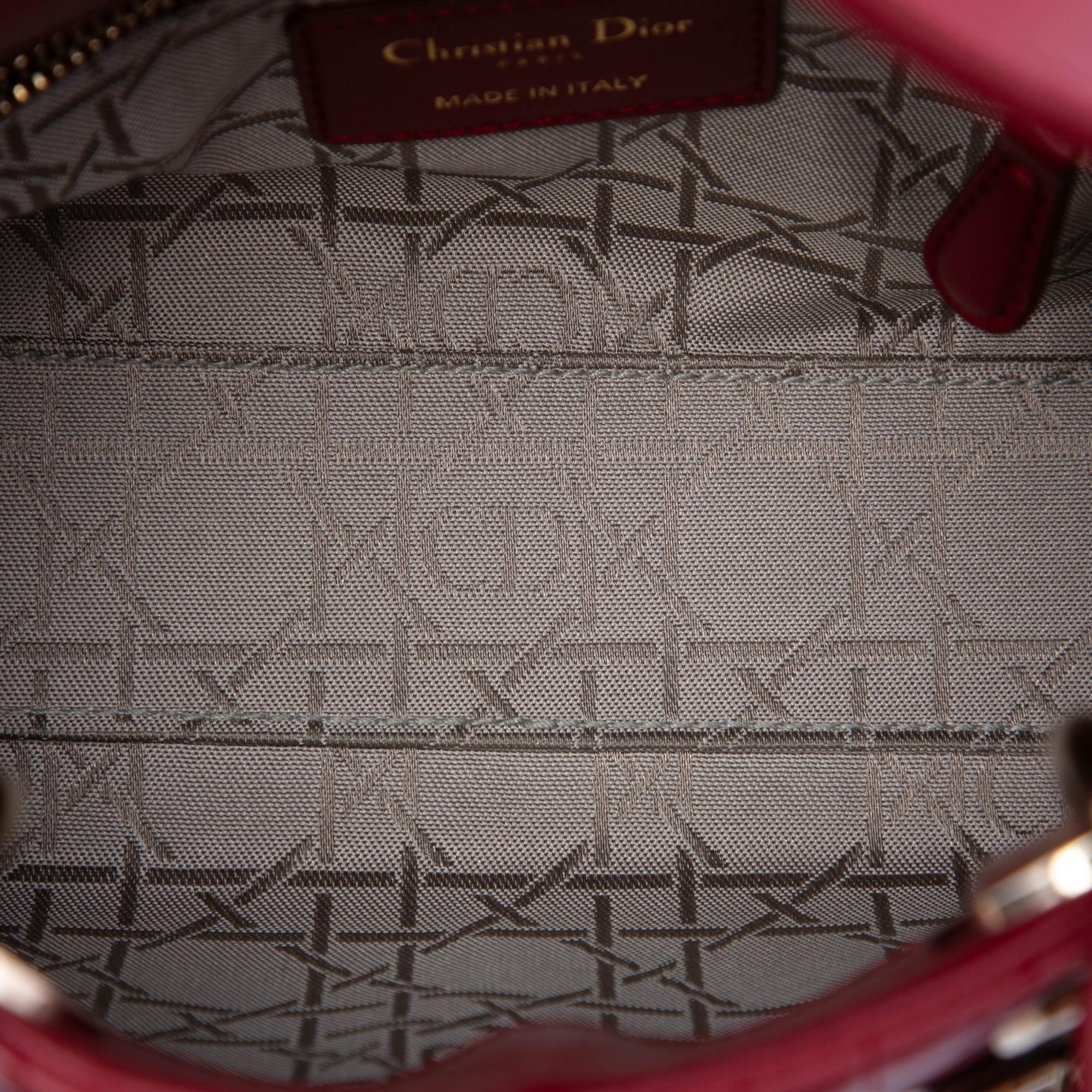 Dior Mini Lambskin Cannage Lady Dior