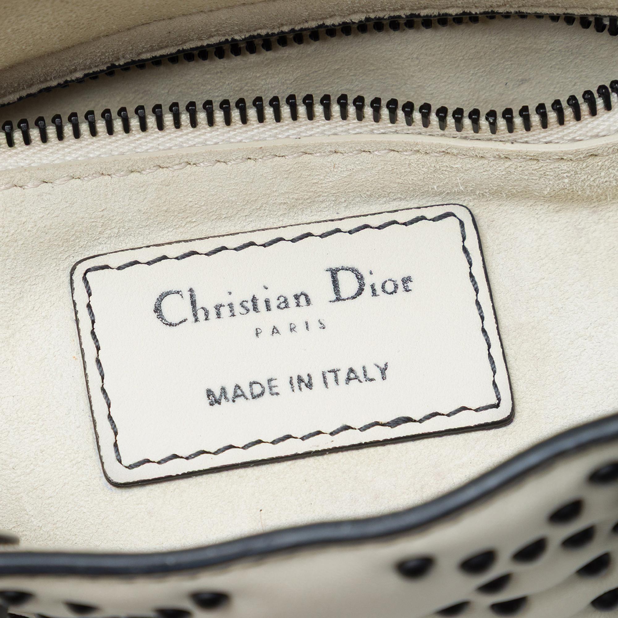 Dior Mini Lambskin Cannage Studded Supple Lady Dior