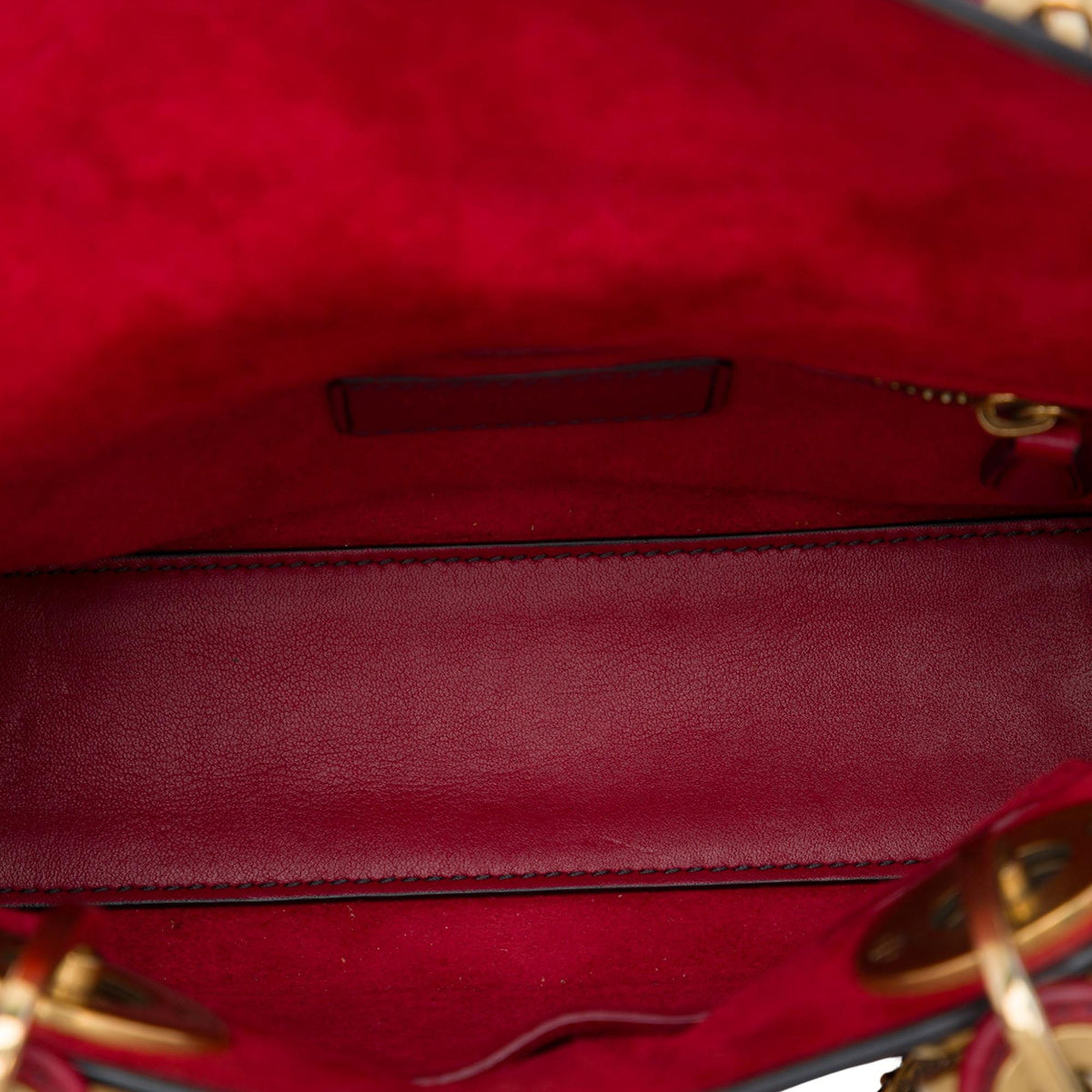 Dior Mini Lambskin Cannage Studded Supple Lady Dior