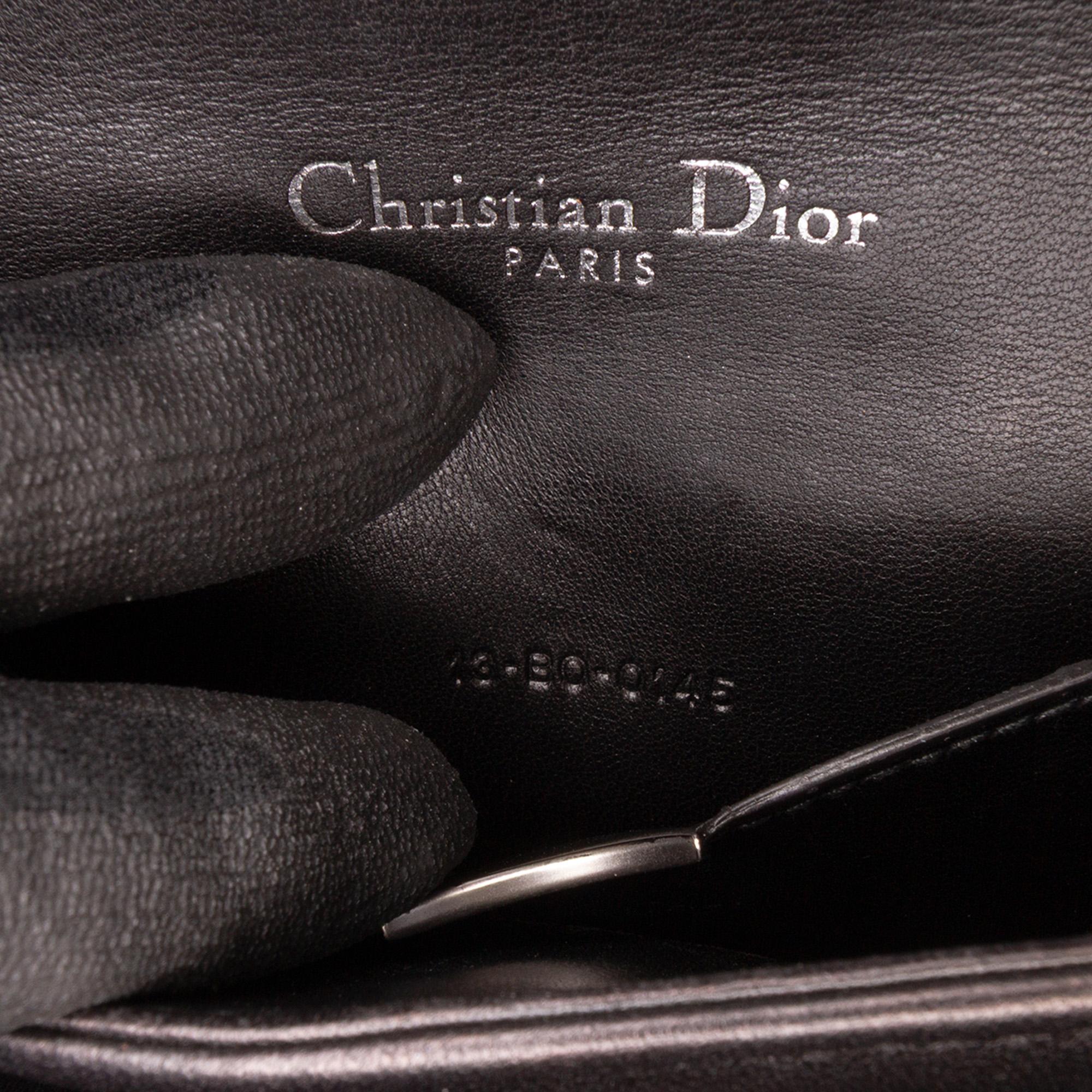Dior Mini Lambskin Sequin Diorama Flap
