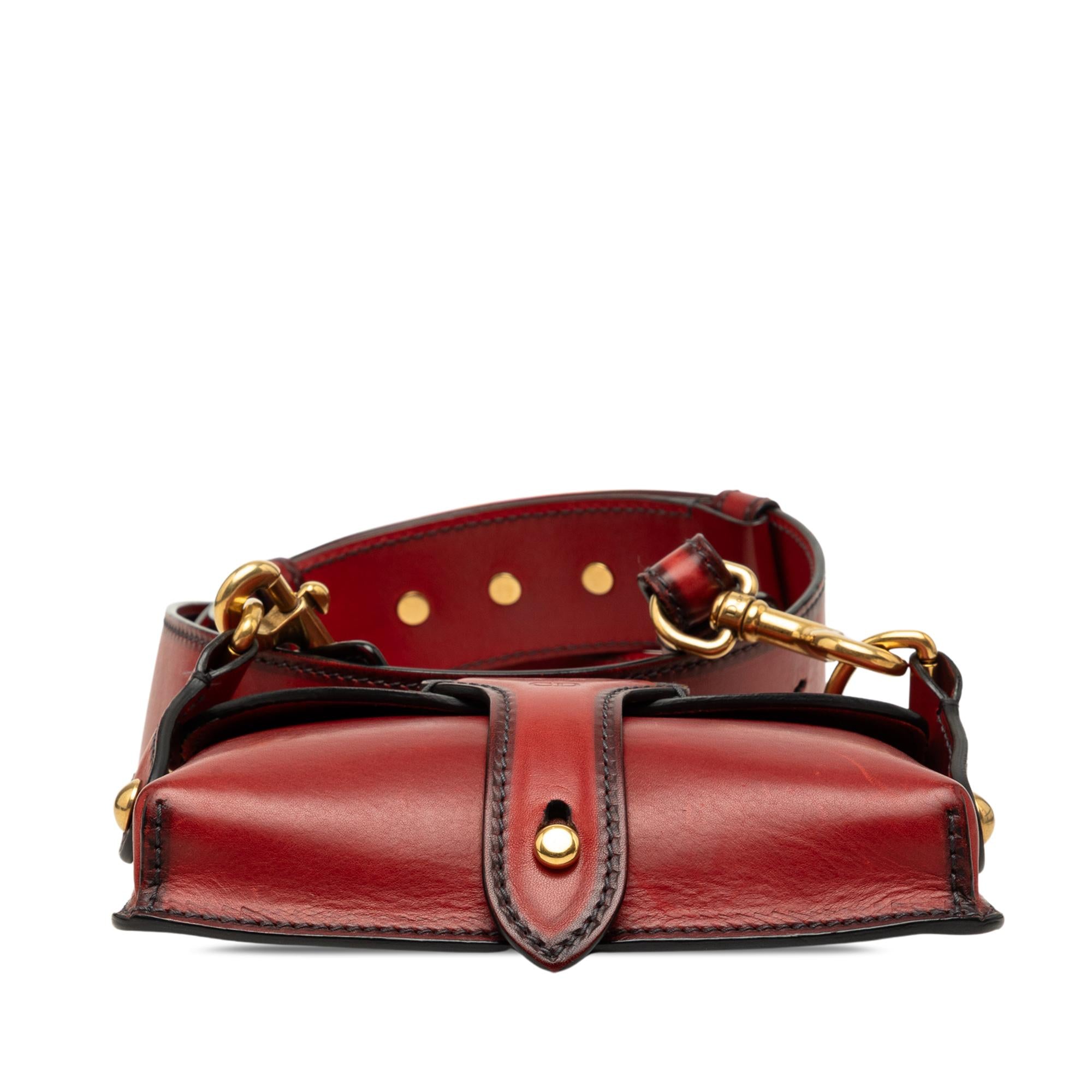 Dior Mini Leather D Bee Saddle Bag