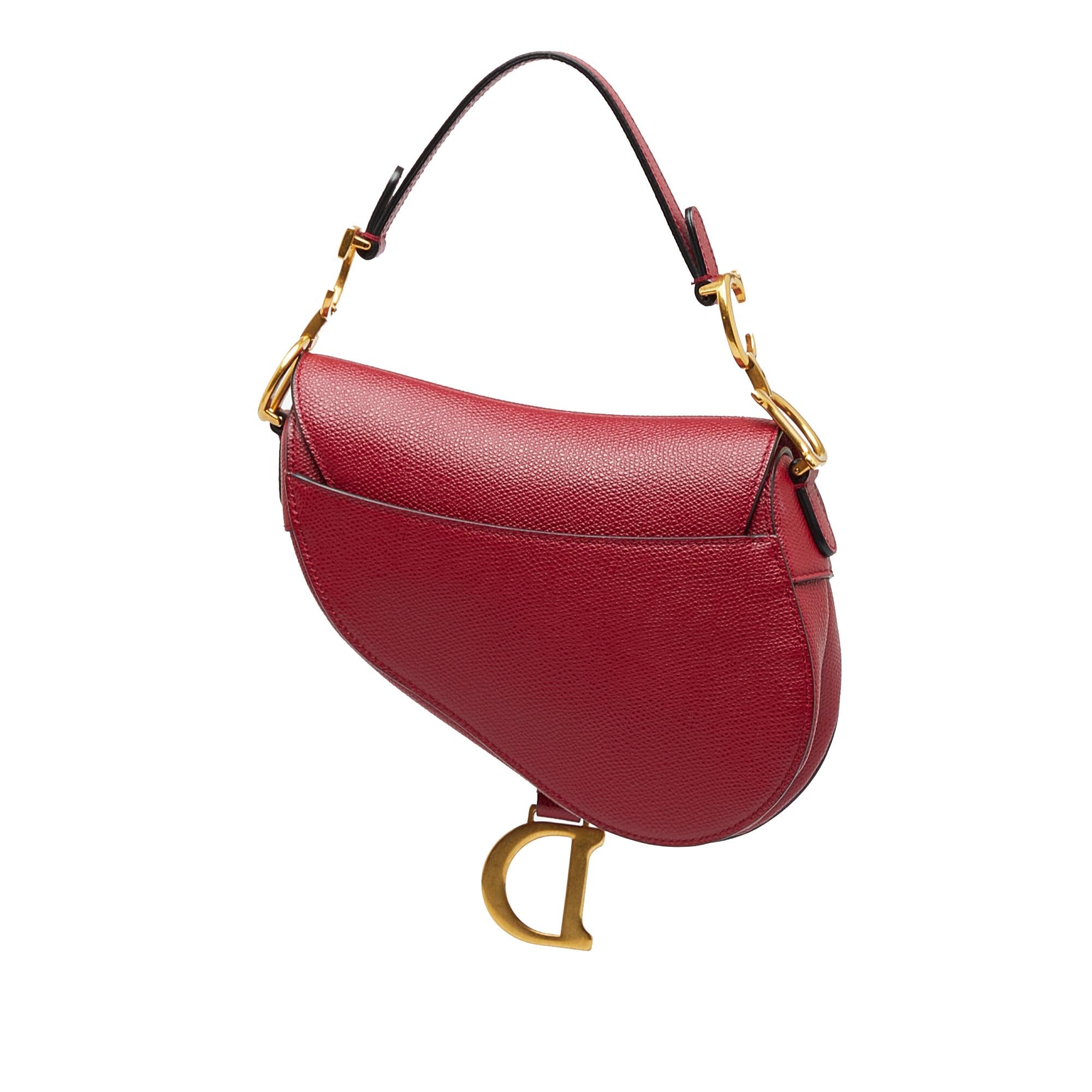 Dior Mini Leather Saddle Bag (SHG-n1dLDu)