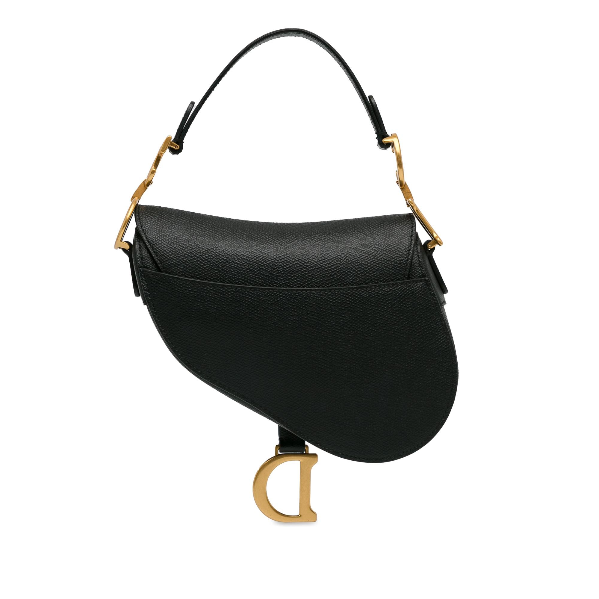 Dior Mini Leather Saddle Bag (SHG-OgjXiq)