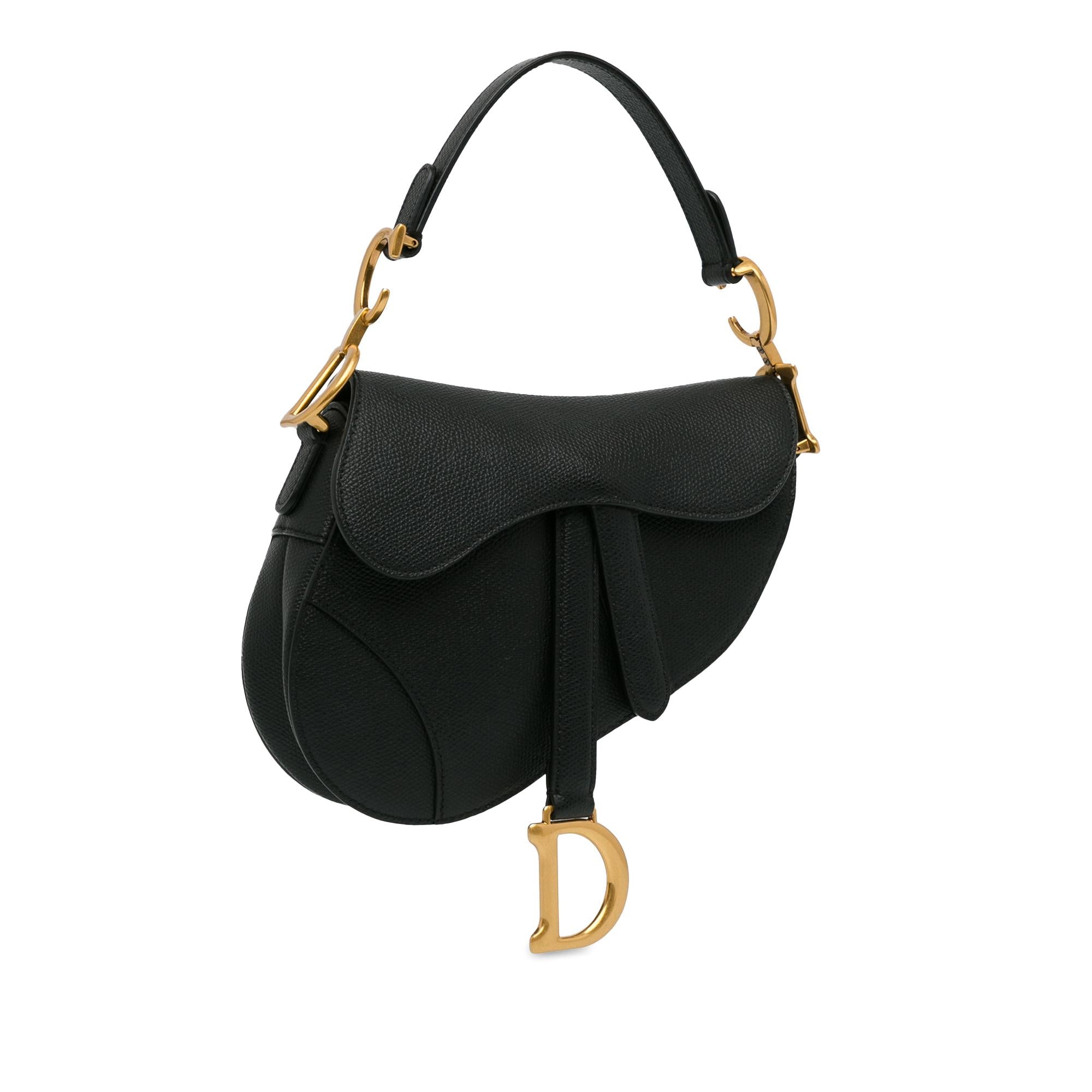 Dior Mini Leather Saddle Bag (SHG-OgjXiq)