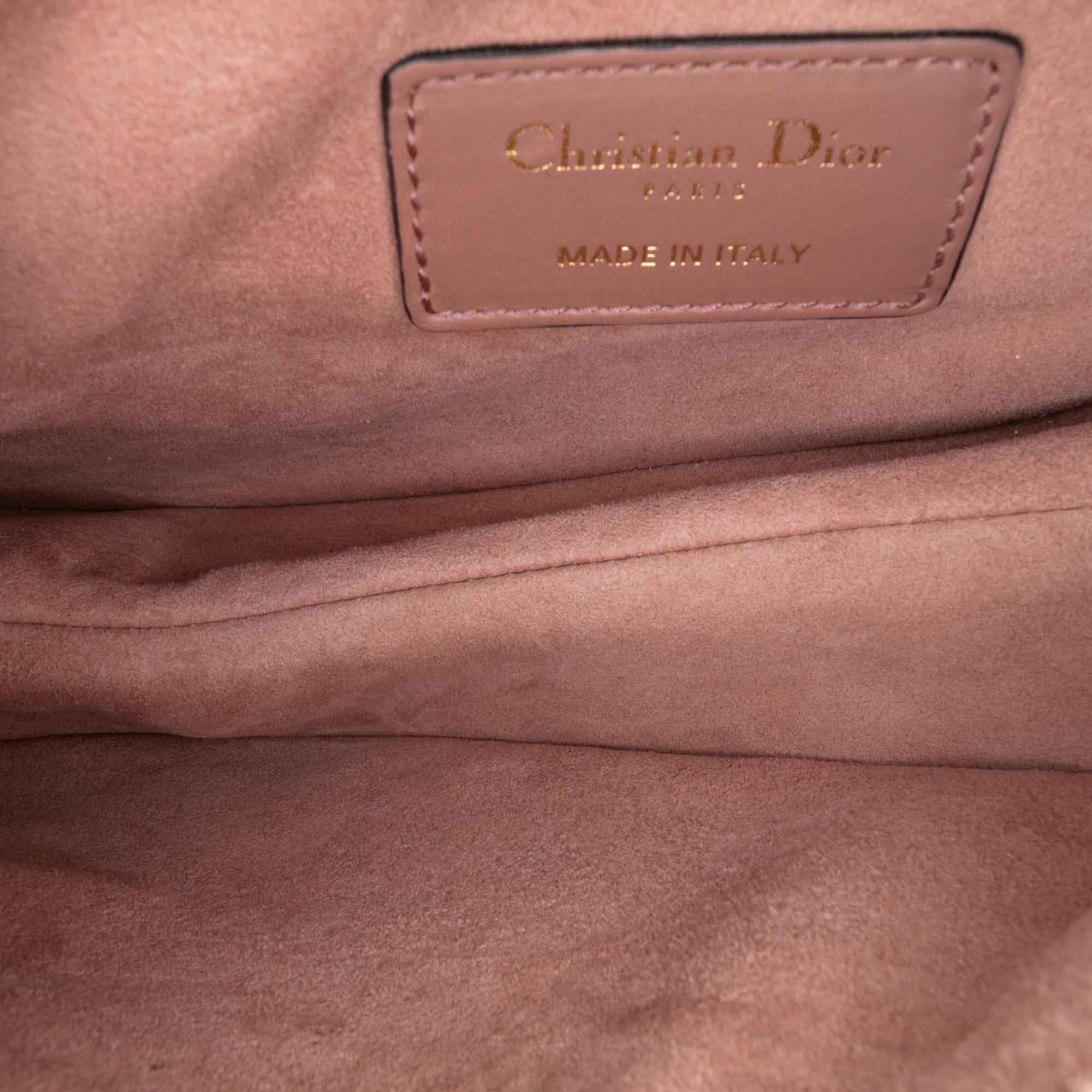 Dior Mini Leather Saddle Bag