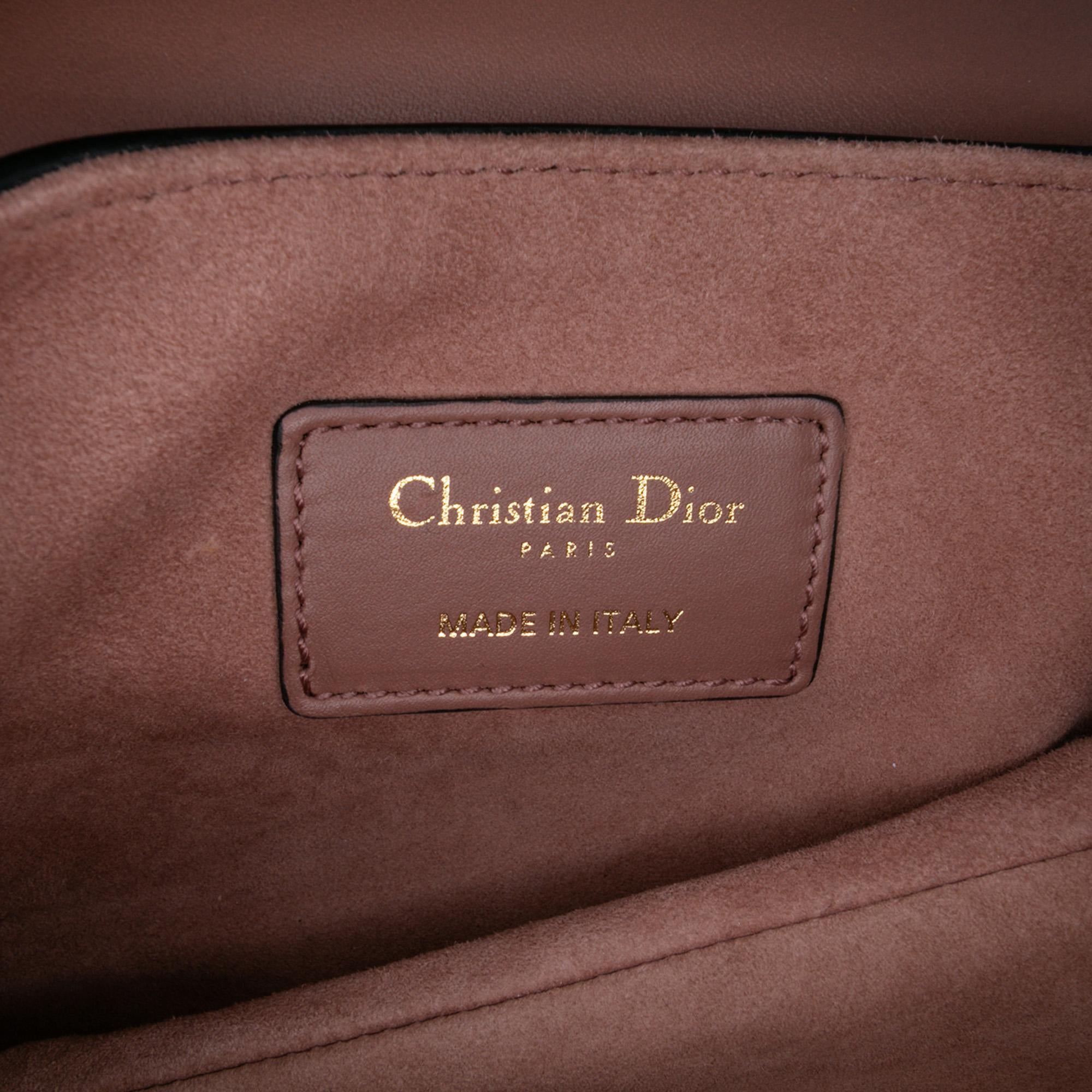 Dior Mini Leather Saddle Bag
