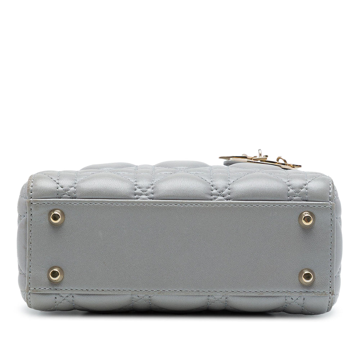 Dior Mini Metallic Lambskin Cannage Lady Dior