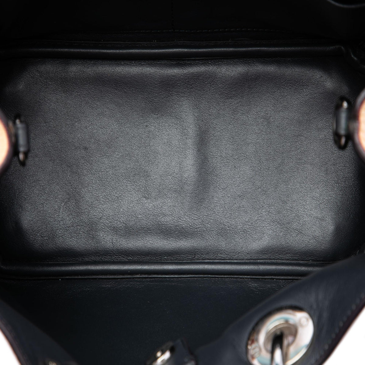 Dior Mini Metallic Leather Diorissimo Satchel