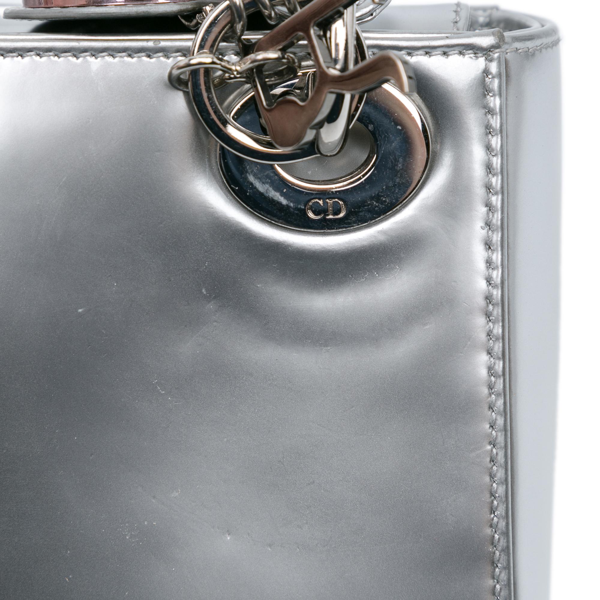 Dior Mini Metallic Patent Lady Dior
