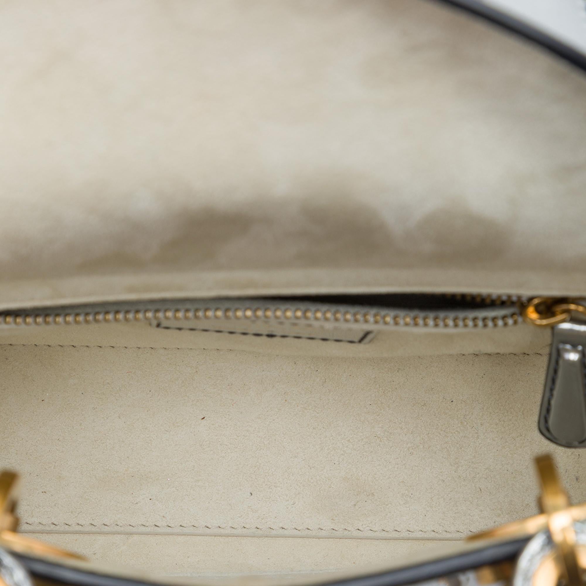 Dior Mini Metallic Patent Lady Dior
