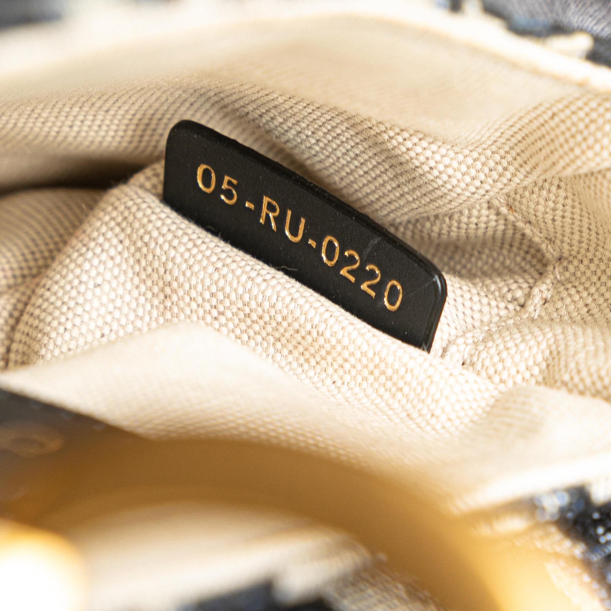 Dior Mini Oblique Canvas Saddle Bag