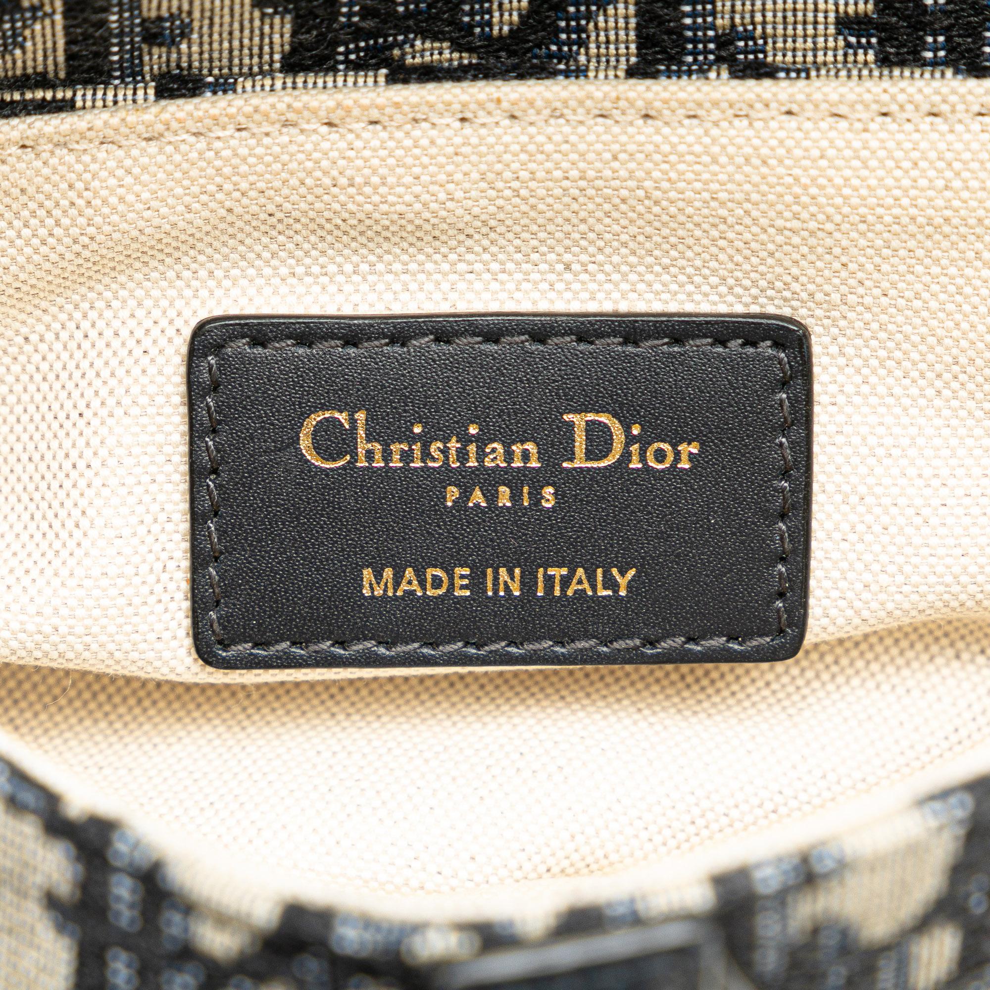 Dior Mini Oblique Canvas Saddle Bag