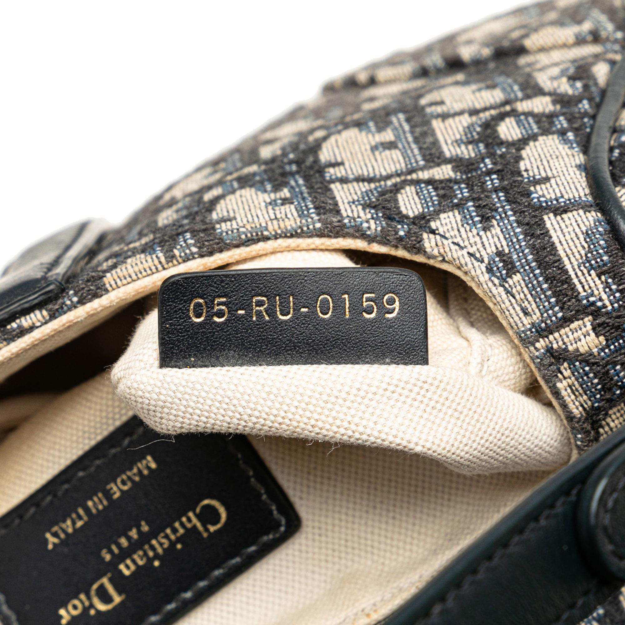 Dior Mini Oblique Canvas Saddle Bag