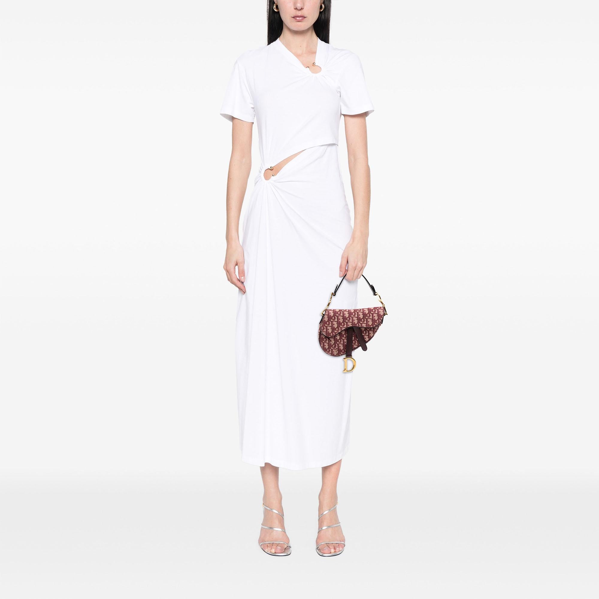 Dior Mini Oblique Canvas Saddle Bag