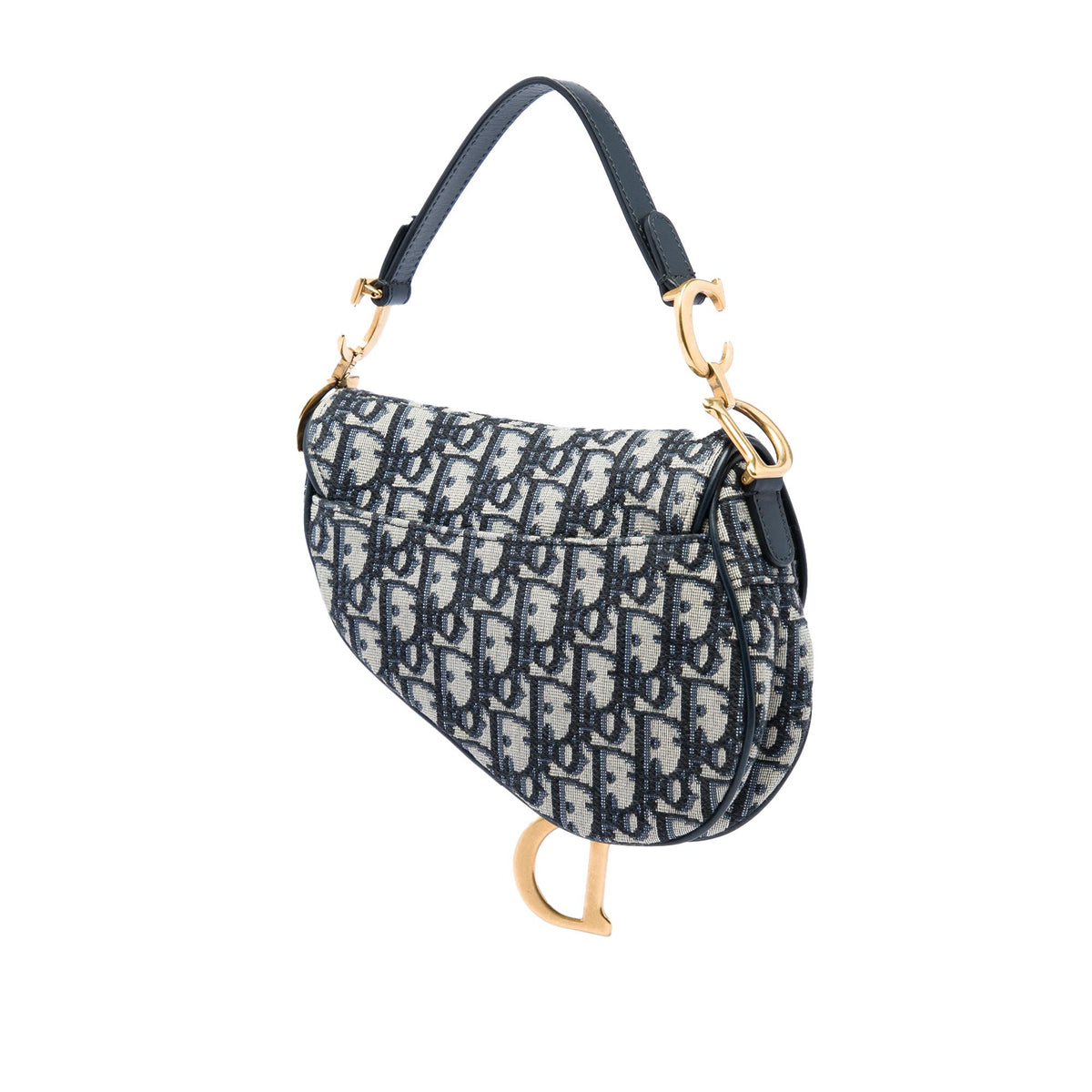 Dior Mini Oblique Canvas Saddle Bag