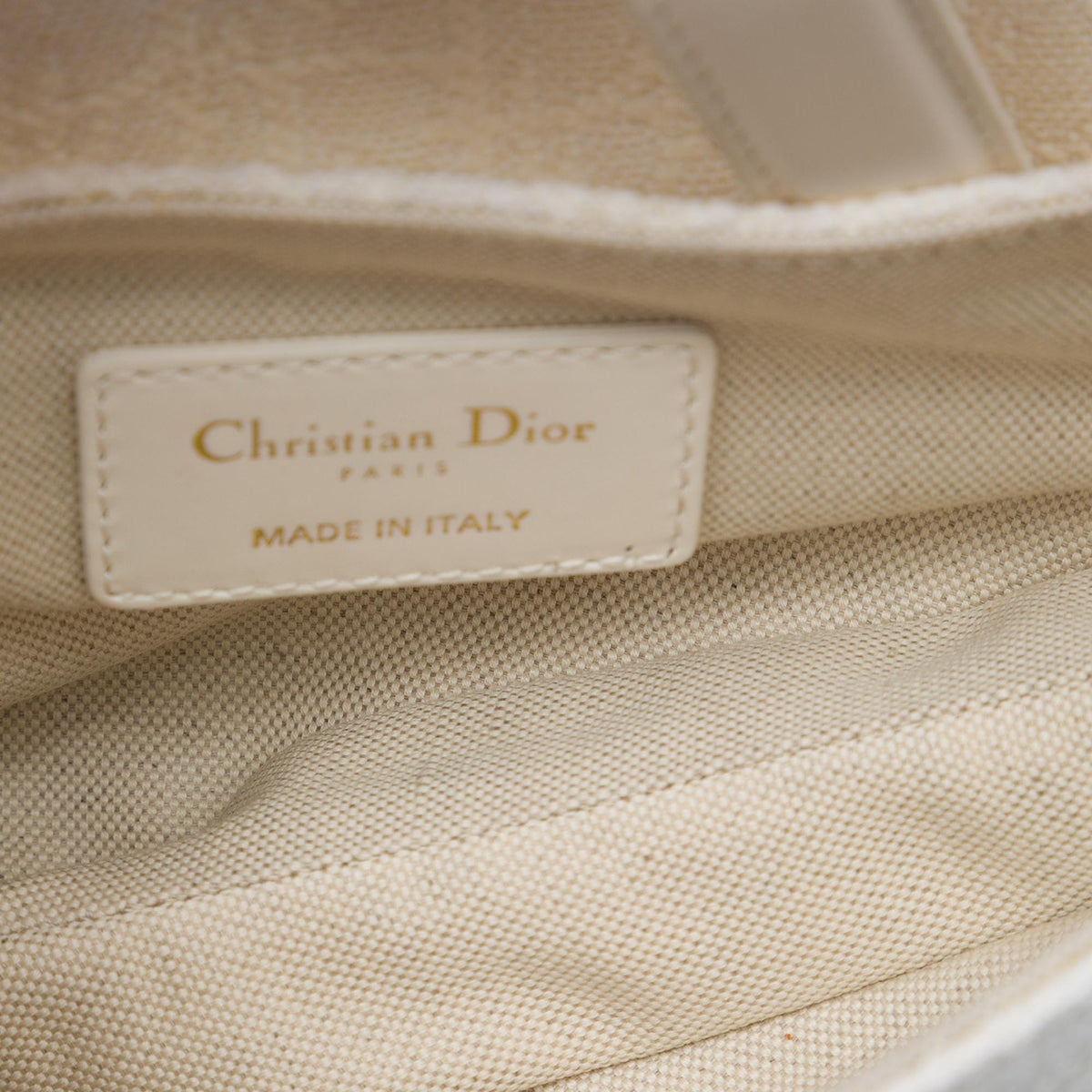 Dior Mini Oblique Embroidered Canvas Saddle Bag