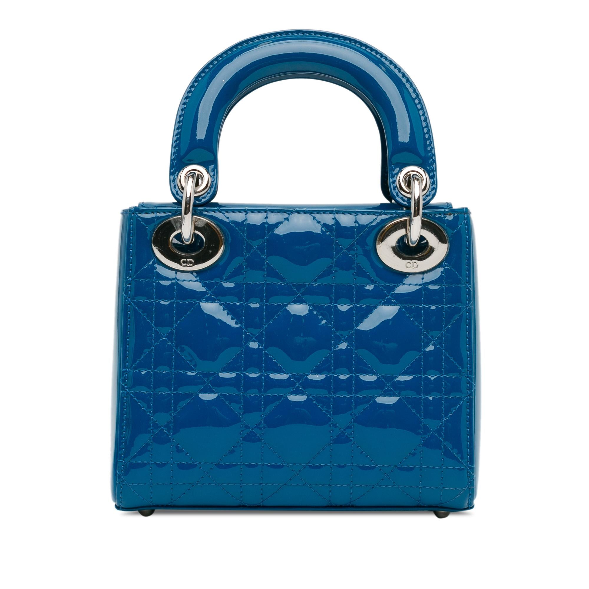 Dior Mini Patent Cannage Lady Dior (SHG-zYgJeg)