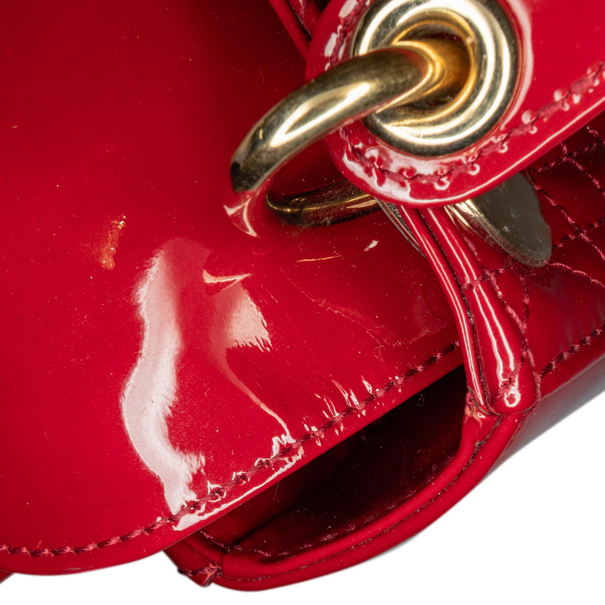 Dior Mini Patent Cannage Lady Dior (SHG-6VO4GV)