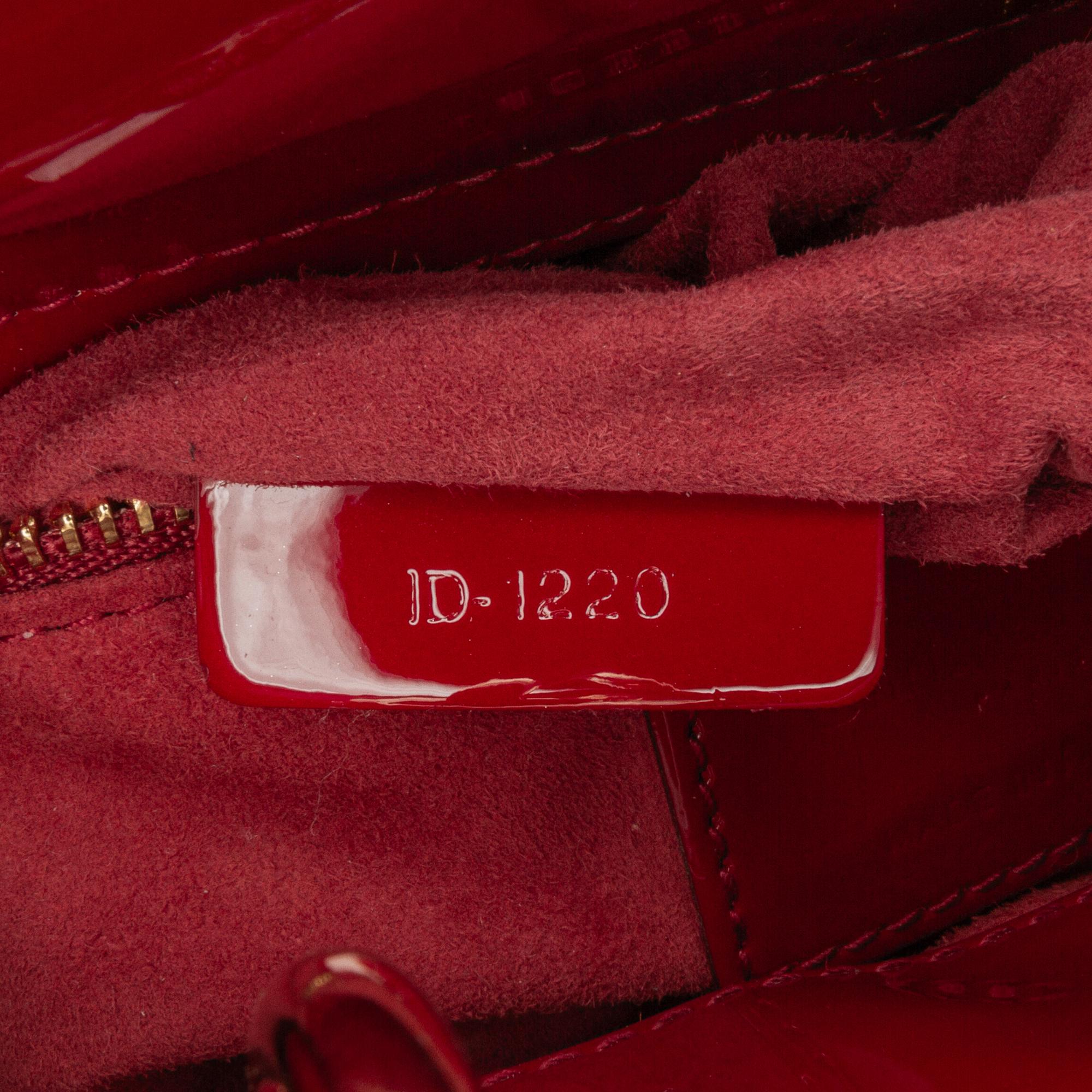 Dior Mini Patent Cannage Lady Dior (SHG-LSA7kd)