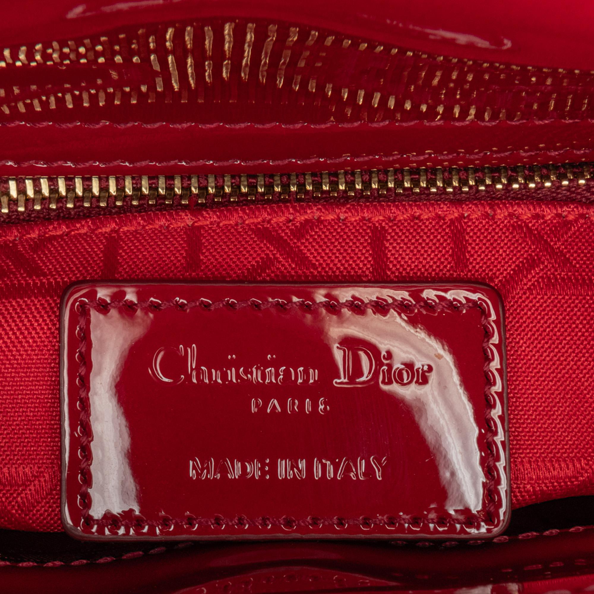 Dior Mini Patent Cannage Lady Dior (SHG-vBj1UP)