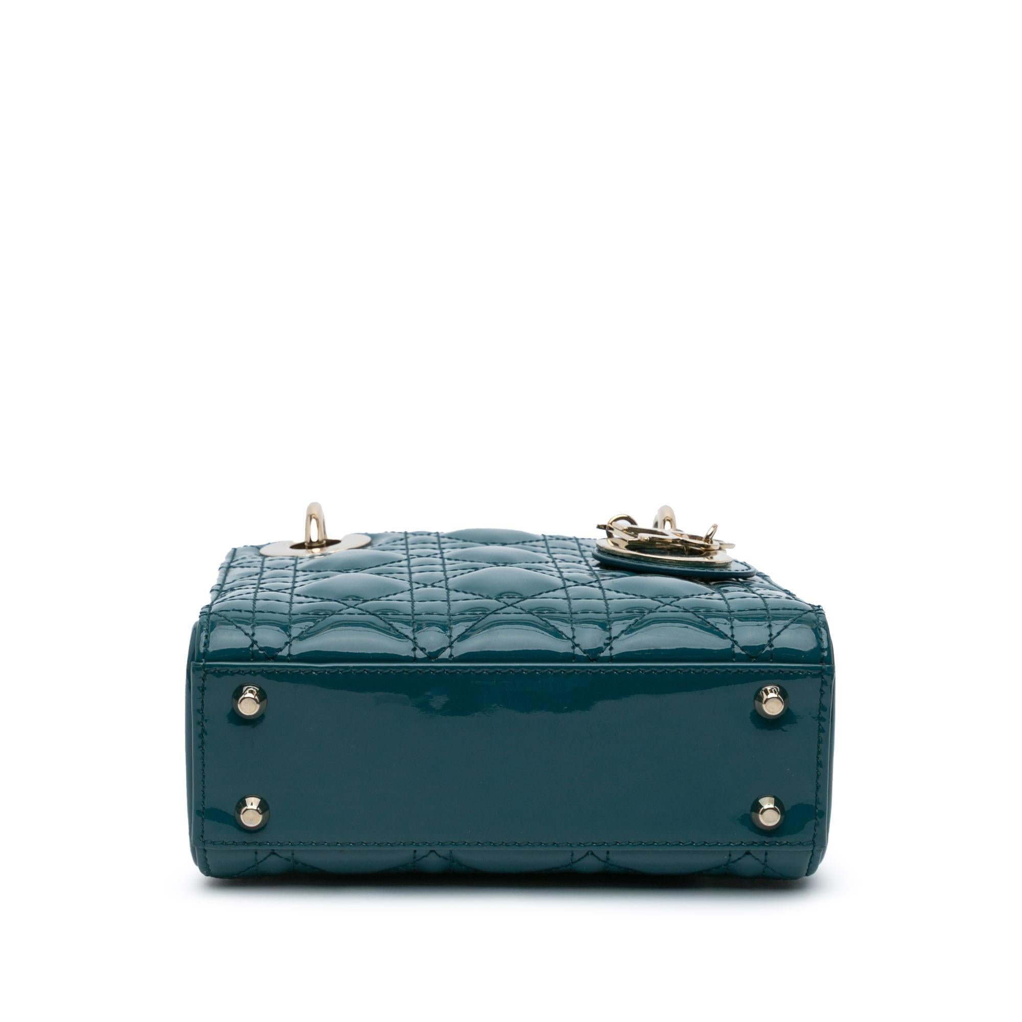 Dior Mini Patent Cannage Lady Dior