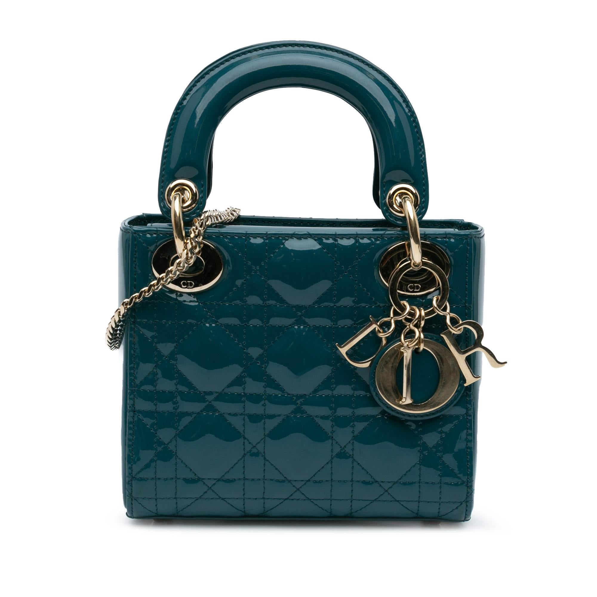 Dior Mini Patent Cannage Lady Dior