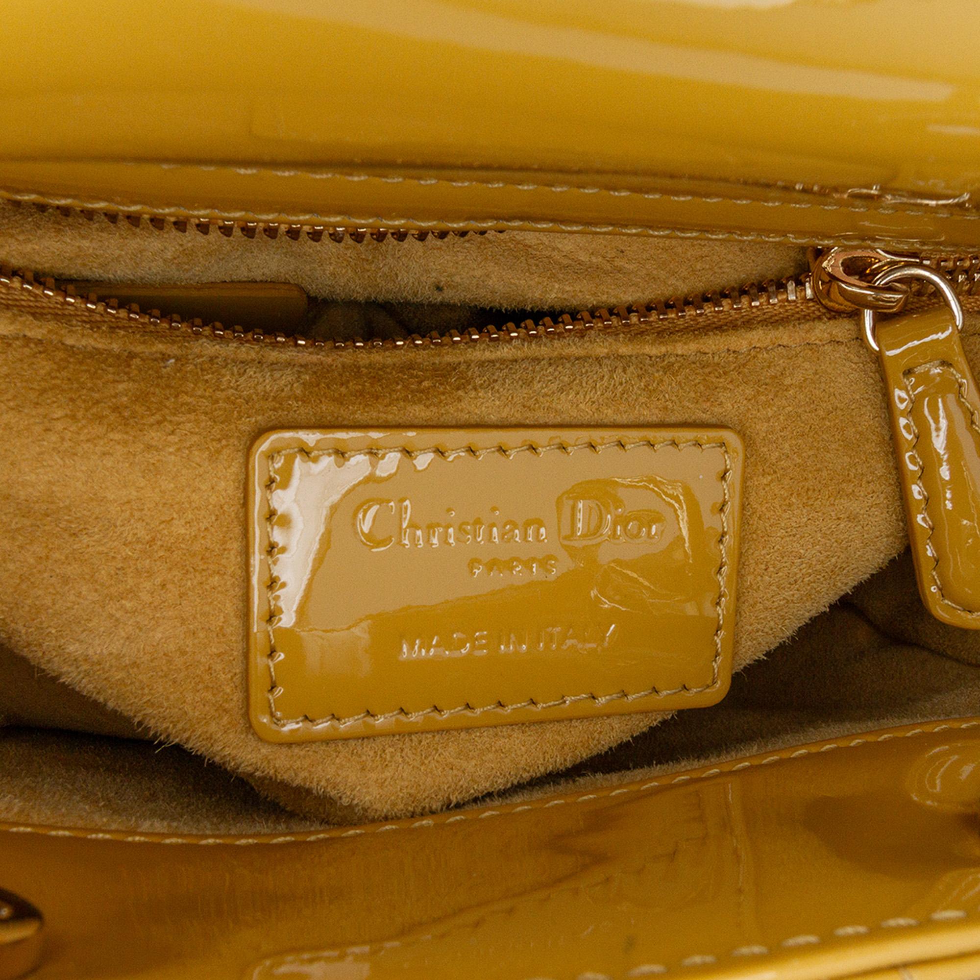 Dior Mini Patent Cannage Lady Dior