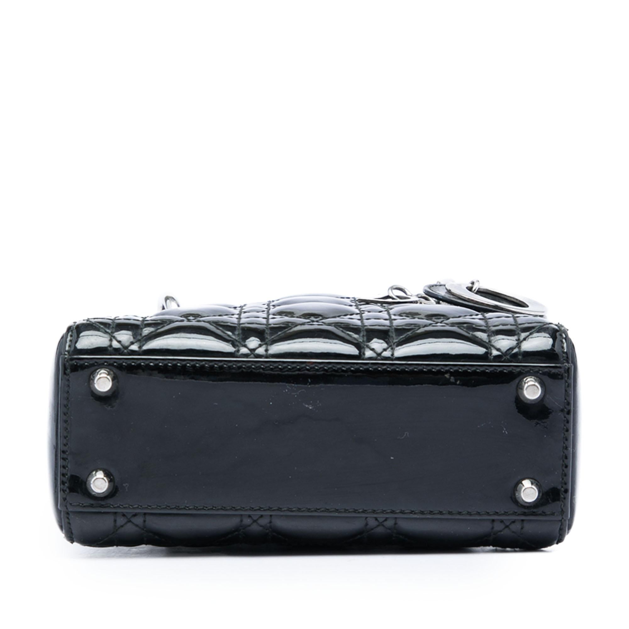 Dior Mini Patent Cannage Lady Dior