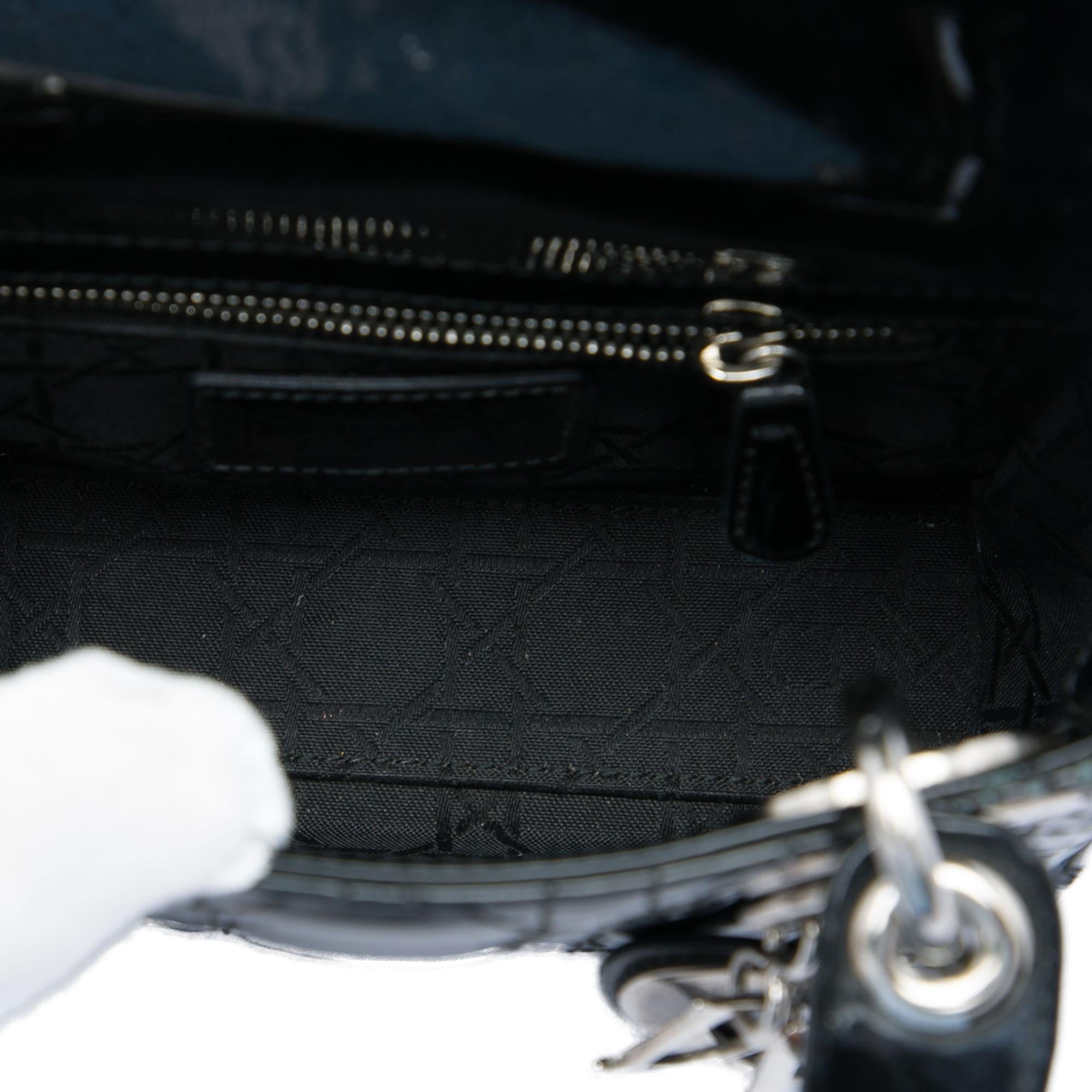 Dior Mini Patent Cannage Lady Dior