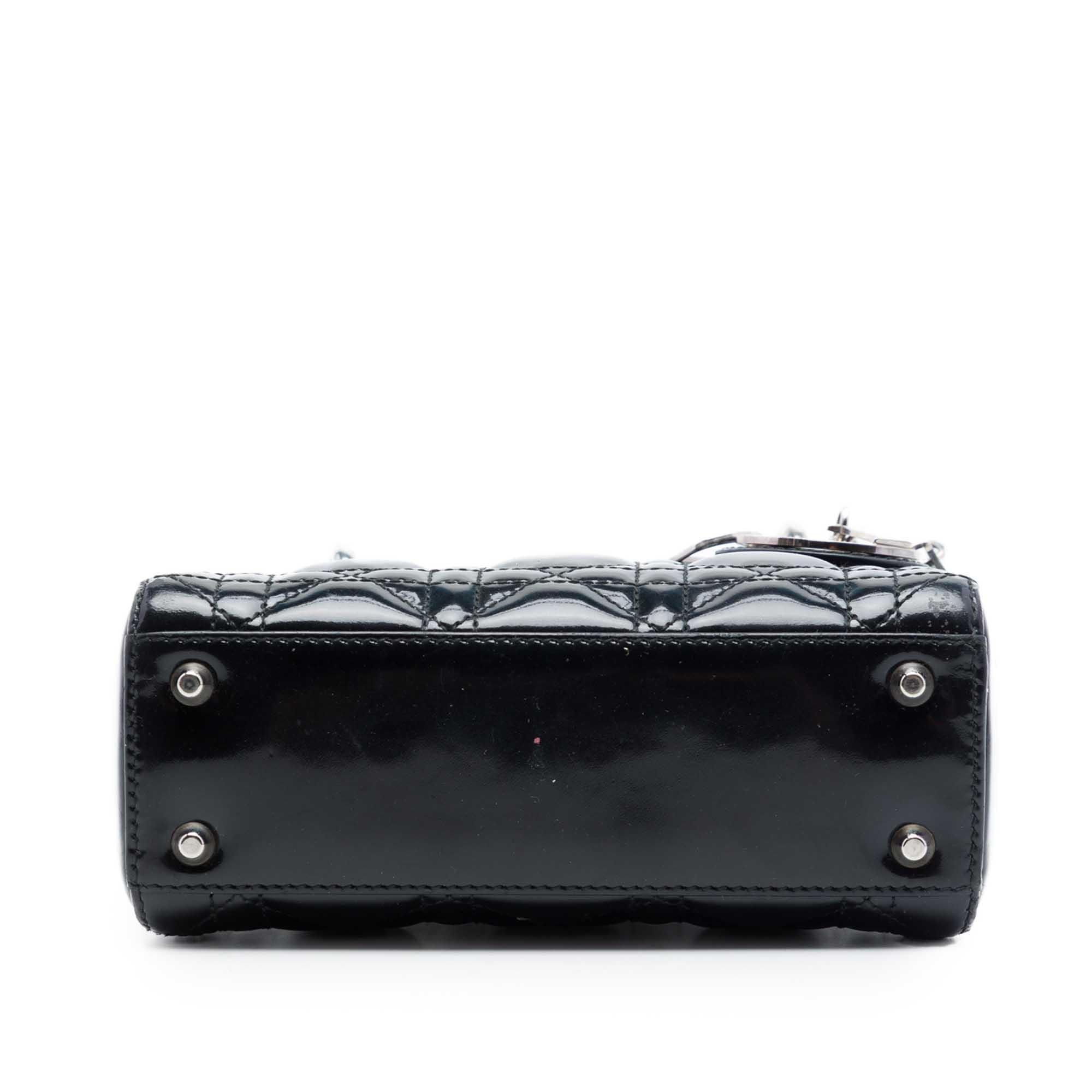 Dior Mini Patent Cannage Lady Dior