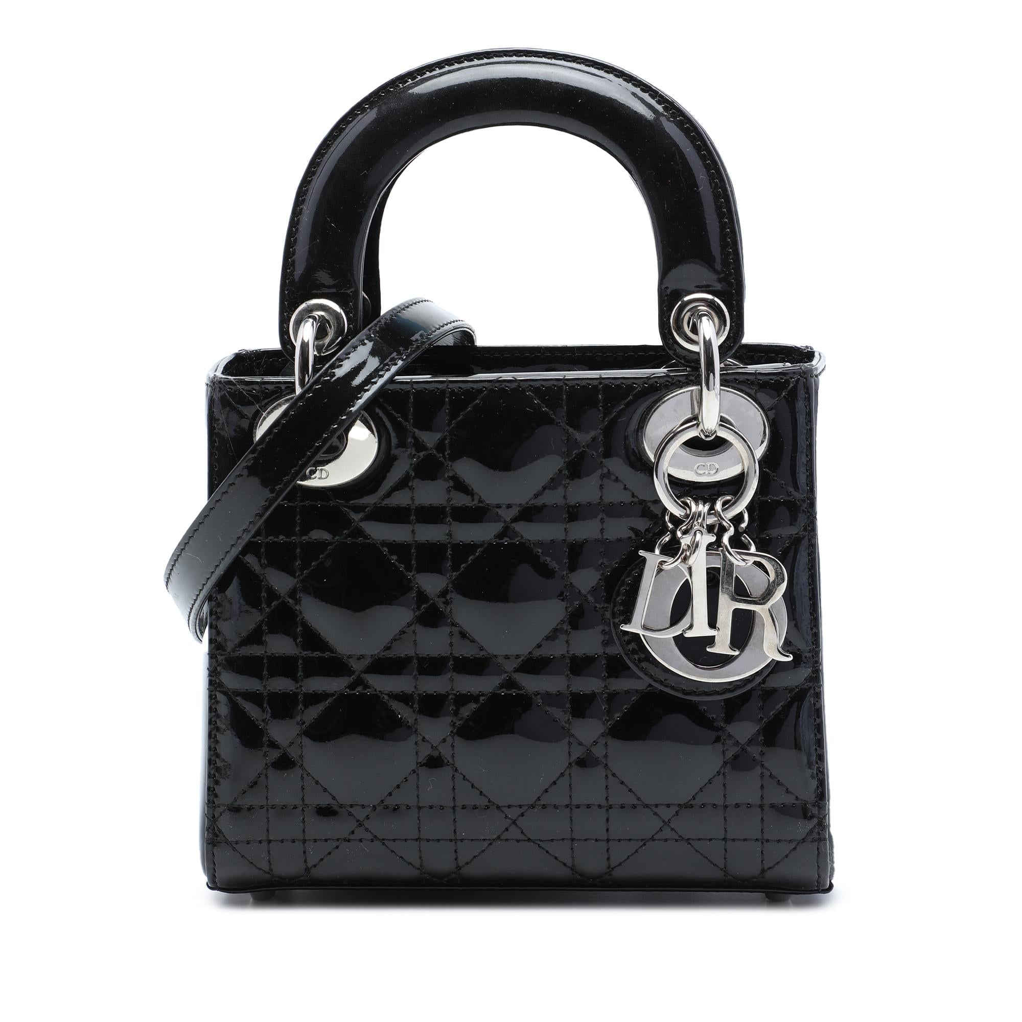 Dior Mini Patent Cannage Lady Dior