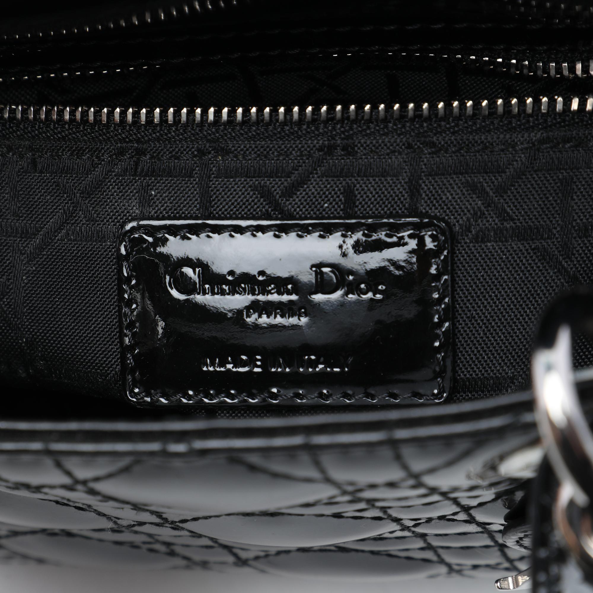 Dior Mini Patent Cannage Lady Dior