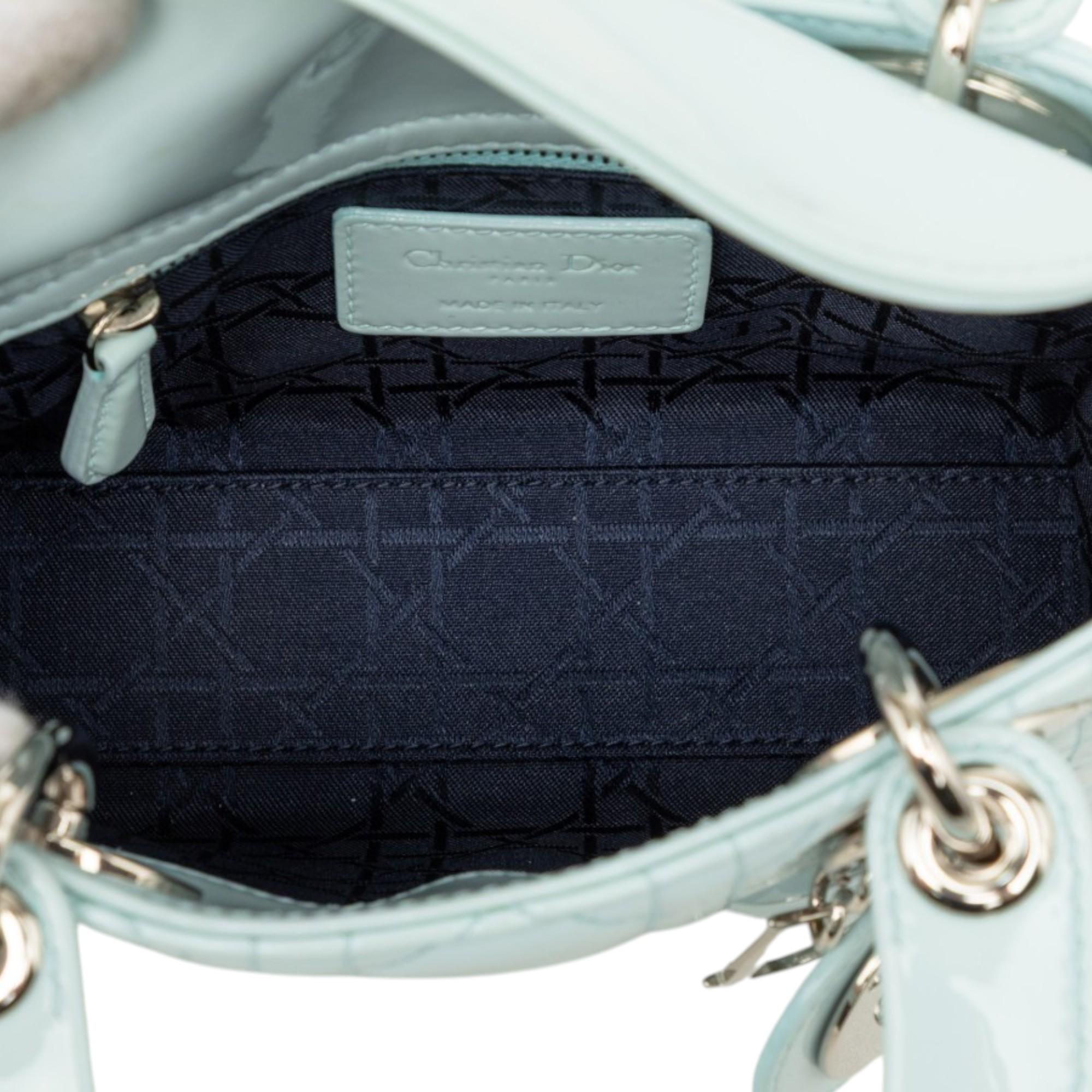 Dior Mini Patent Cannage Lady Dior
