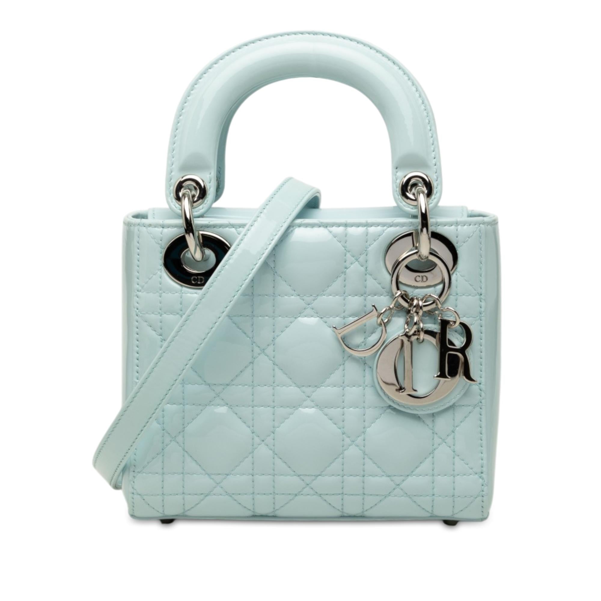 Dior Mini Patent Cannage Lady Dior