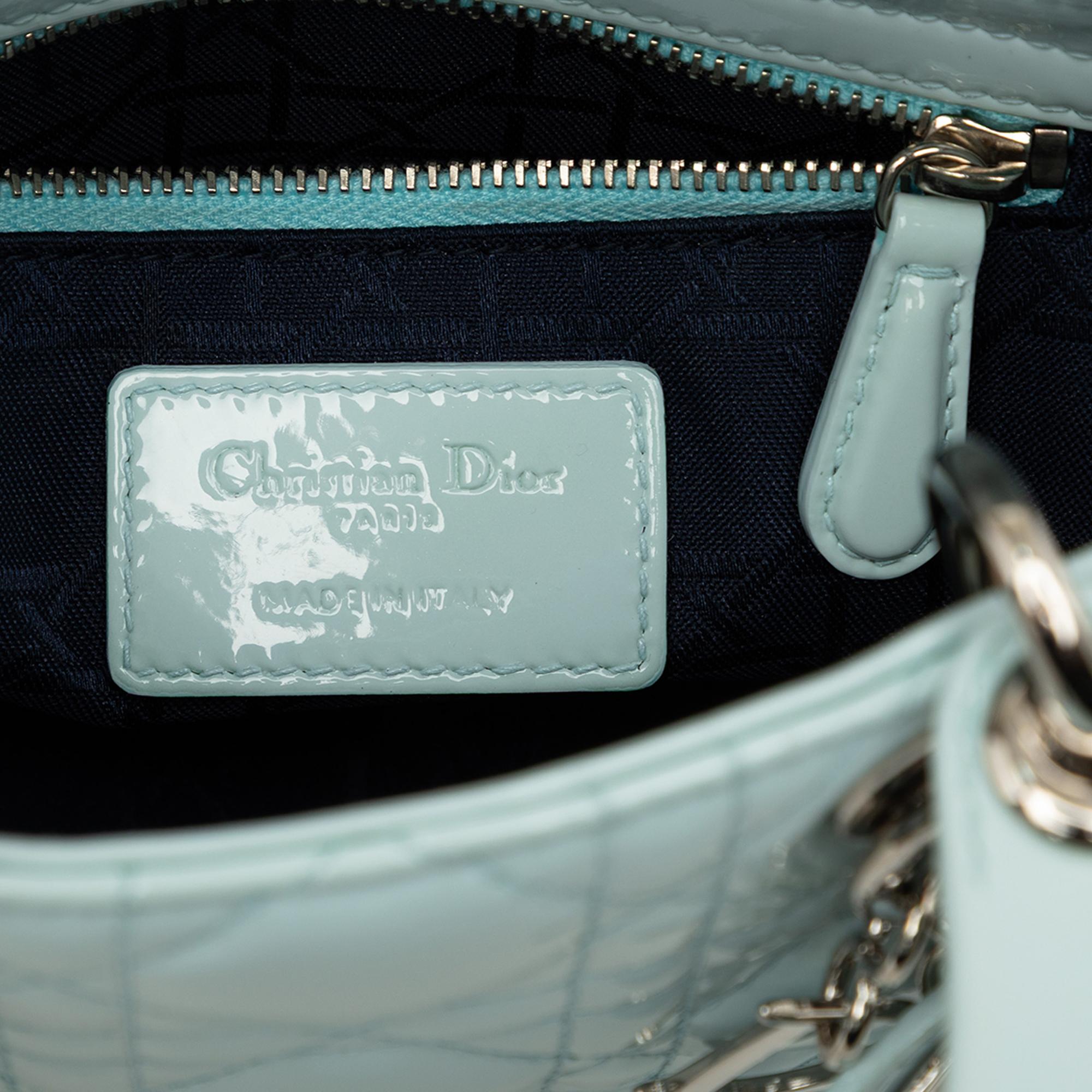 Dior Mini Patent Cannage Lady Dior