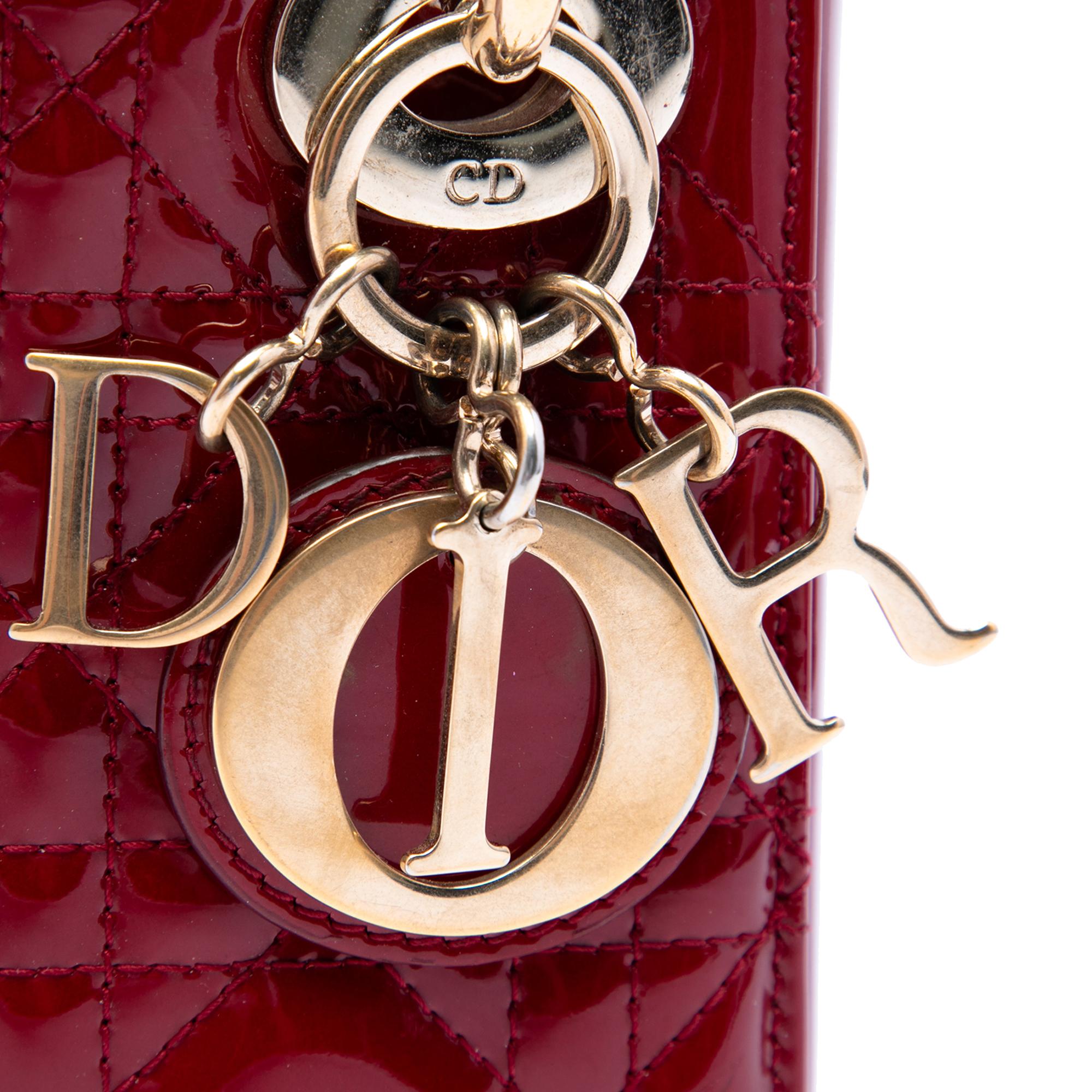 Dior Mini Patent Cannage Lady Dior