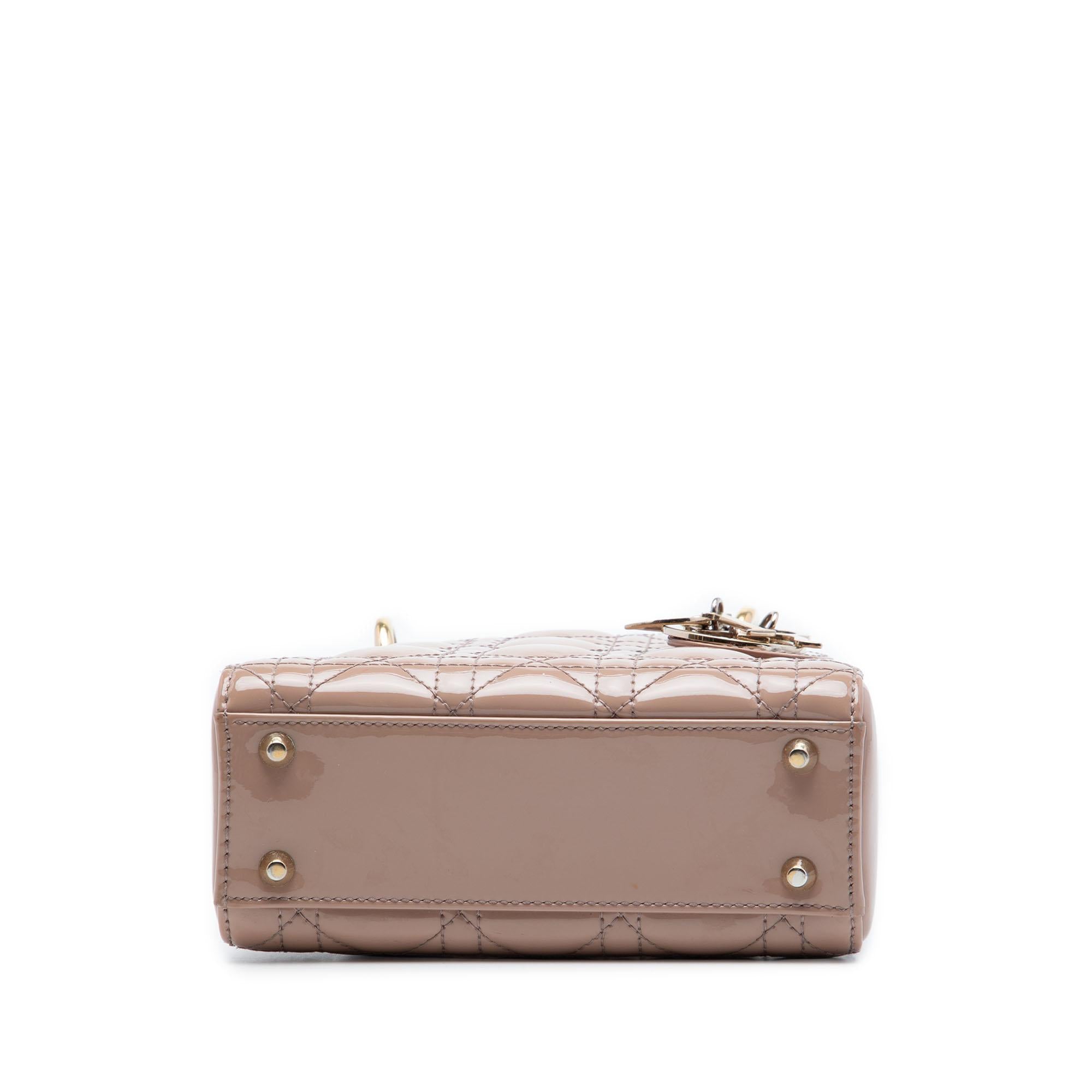 Dior Mini Patent Cannage Lady Dior